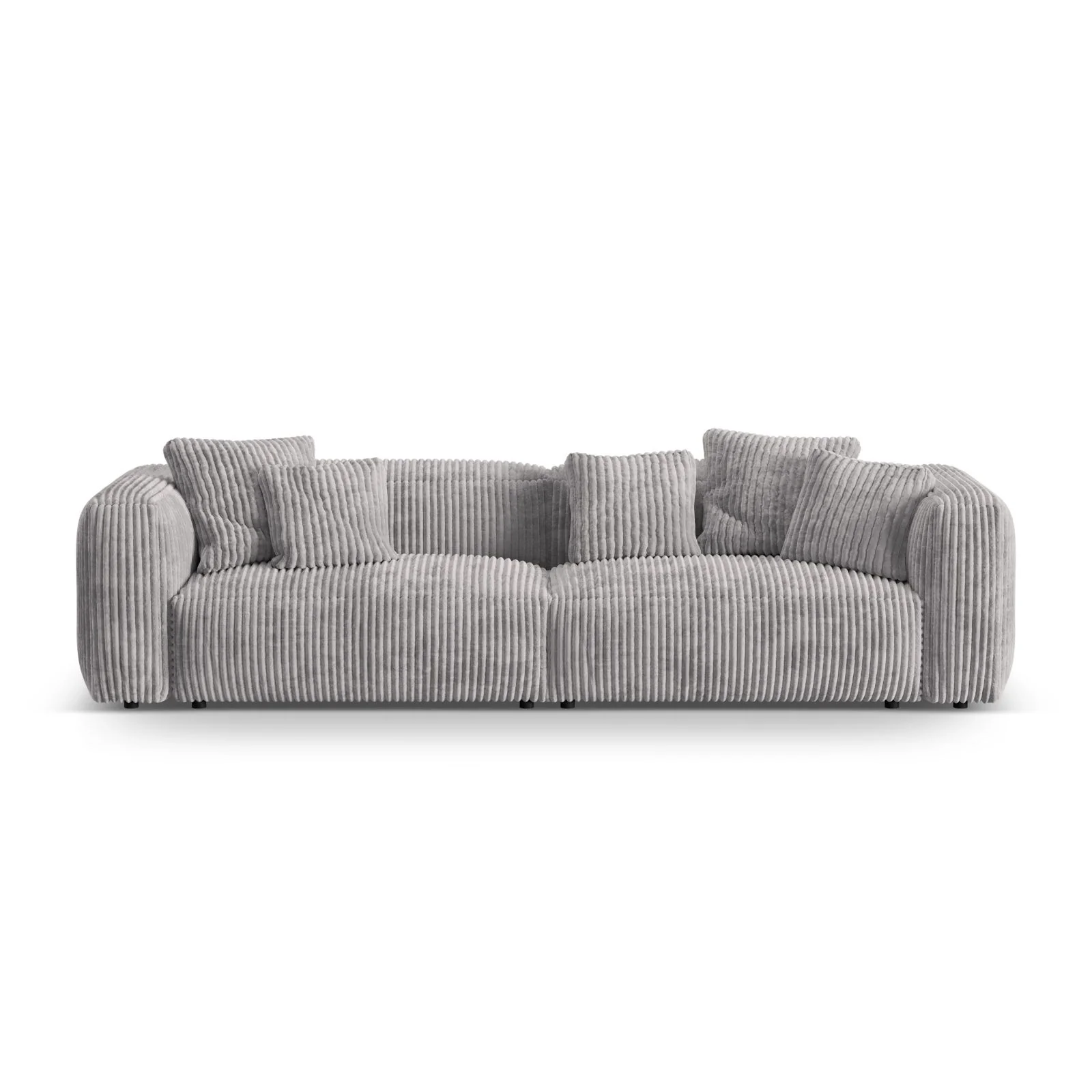 Martina 4-Sitzer Sofa, Sitztiefe 76 cm, aus Samt, Cord, Boucle oder Strukturstoff, 320x106 cm - Image 81
