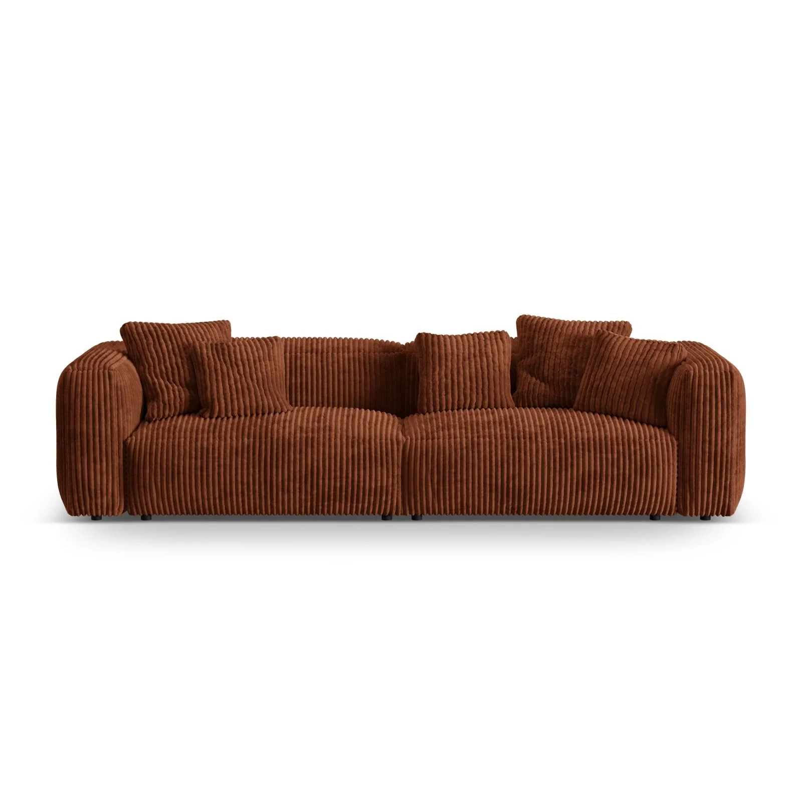 Martina 4-Sitzer Sofa, Sitztiefe 76 cm, aus Samt, Cord, Boucle oder Strukturstoff, 320x106 cm - Image 86