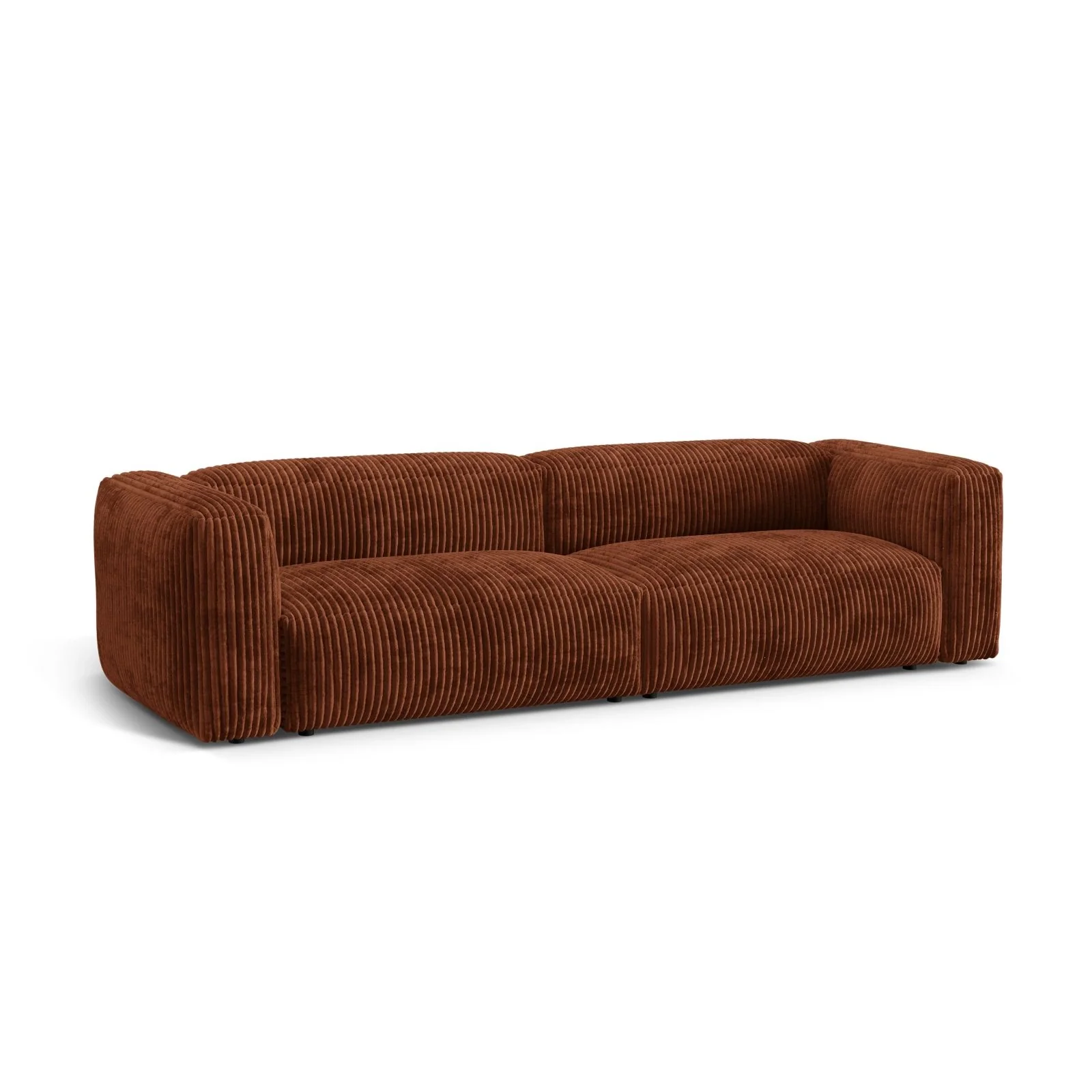 Martina 4-Sitzer Sofa, Sitztiefe 76 cm, aus Samt, Cord, Boucle oder Strukturstoff, 320x106 cm - Image 88