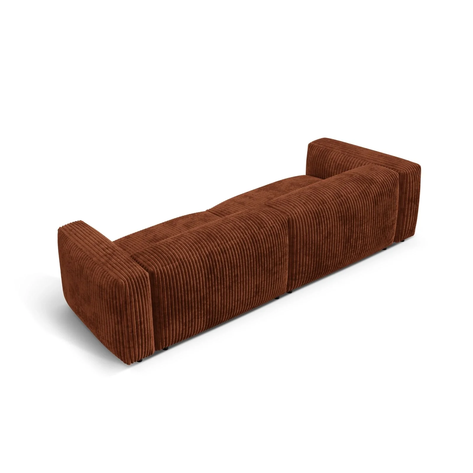 Martina 4-Sitzer Sofa, Sitztiefe 76 cm, aus Samt, Cord, Boucle oder Strukturstoff, 320x106 cm - Image 89