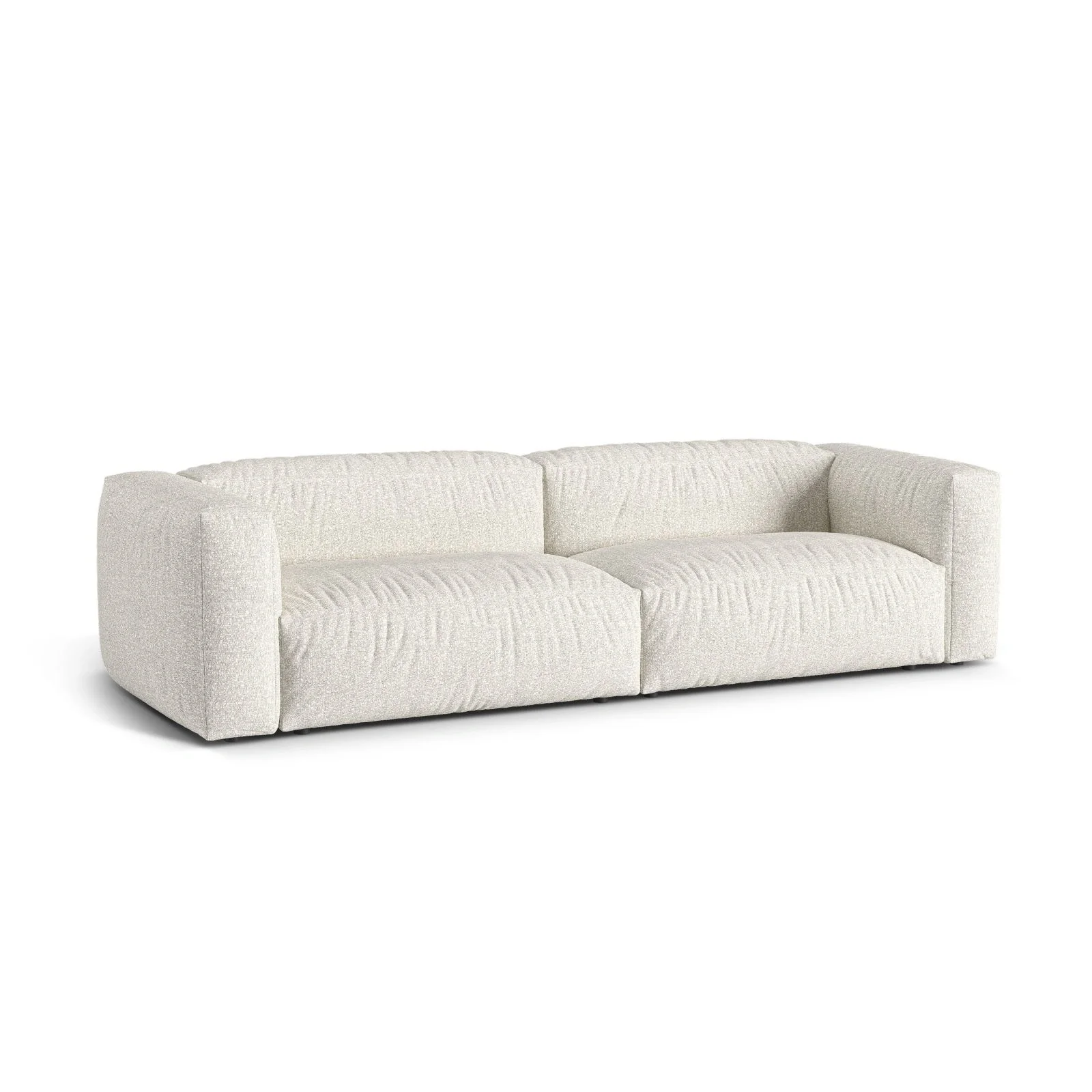 Martina 4-Sitzer Sofa, Sitztiefe 76 cm, aus Samt, Cord, Boucle oder Strukturstoff, 320x106 cm - Image 93