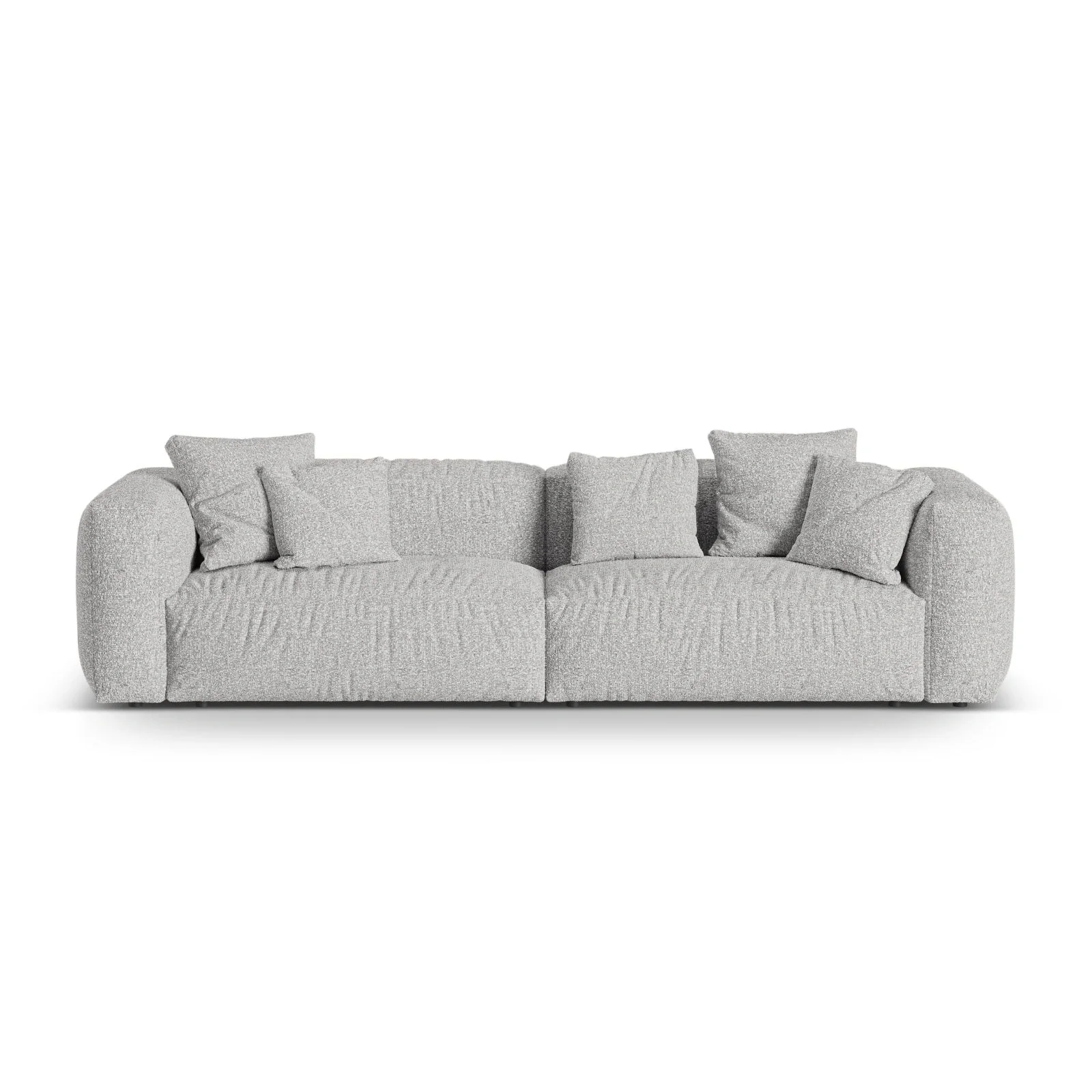 Martina 4-Sitzer Sofa, Sitztiefe 76 cm, aus Samt, Cord, Boucle oder Strukturstoff, 320x106 cm - Image 96