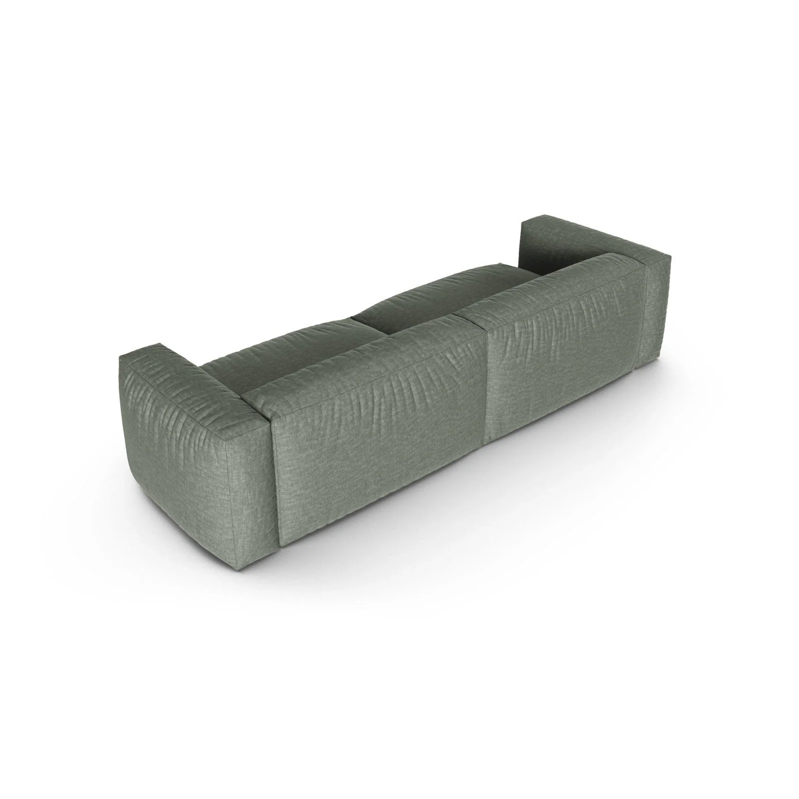 Martina 4-Sitzer Sofa, Sitztiefe 90 cm, aus Samt, Cord, Boucle oder Strukturstoff, 320x120 cm - Image 39