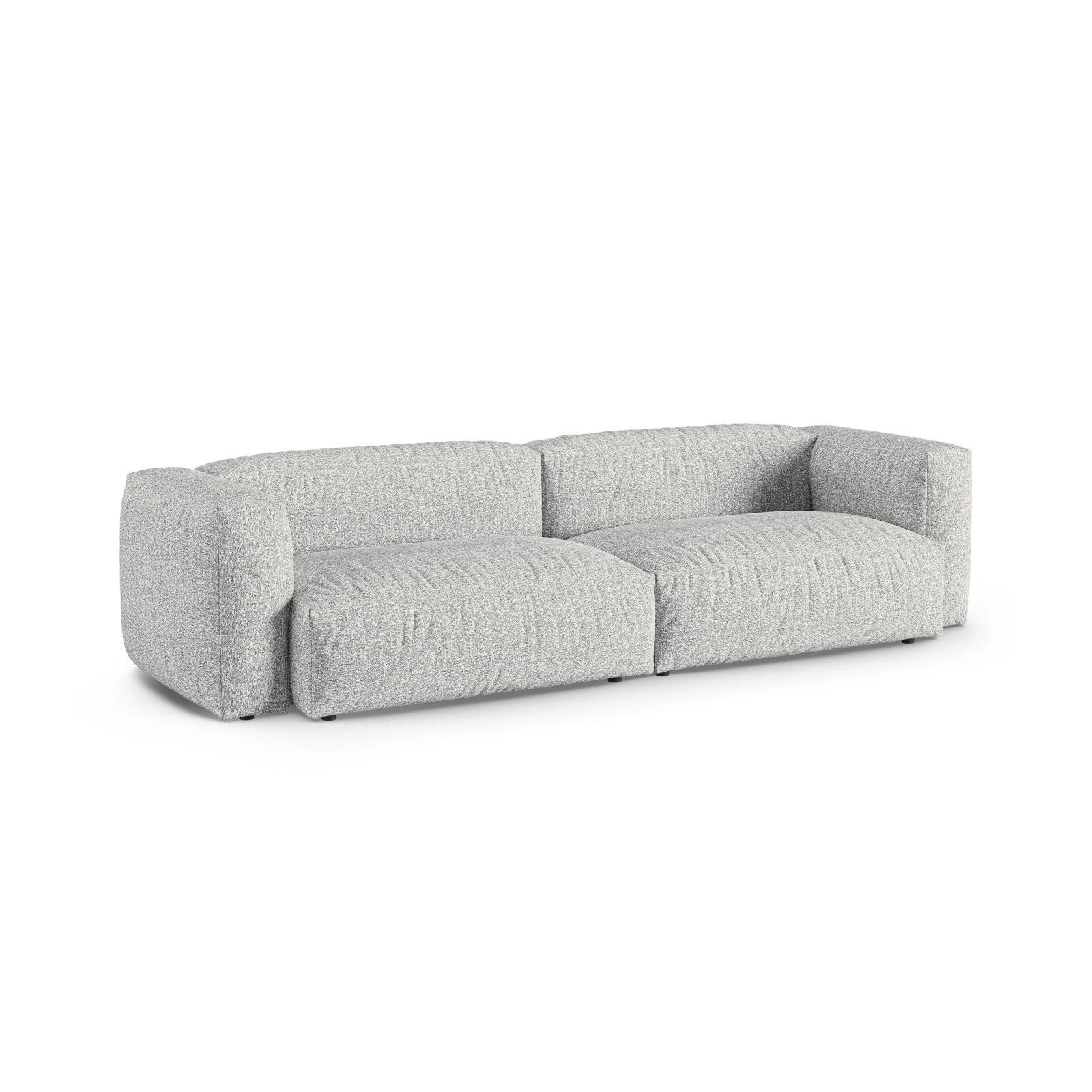 Martina 4-Sitzer Sofa, Sitztiefe 90 cm, aus Samt, Cord, Boucle oder Strukturstoff, 320x120 cm - Image 98