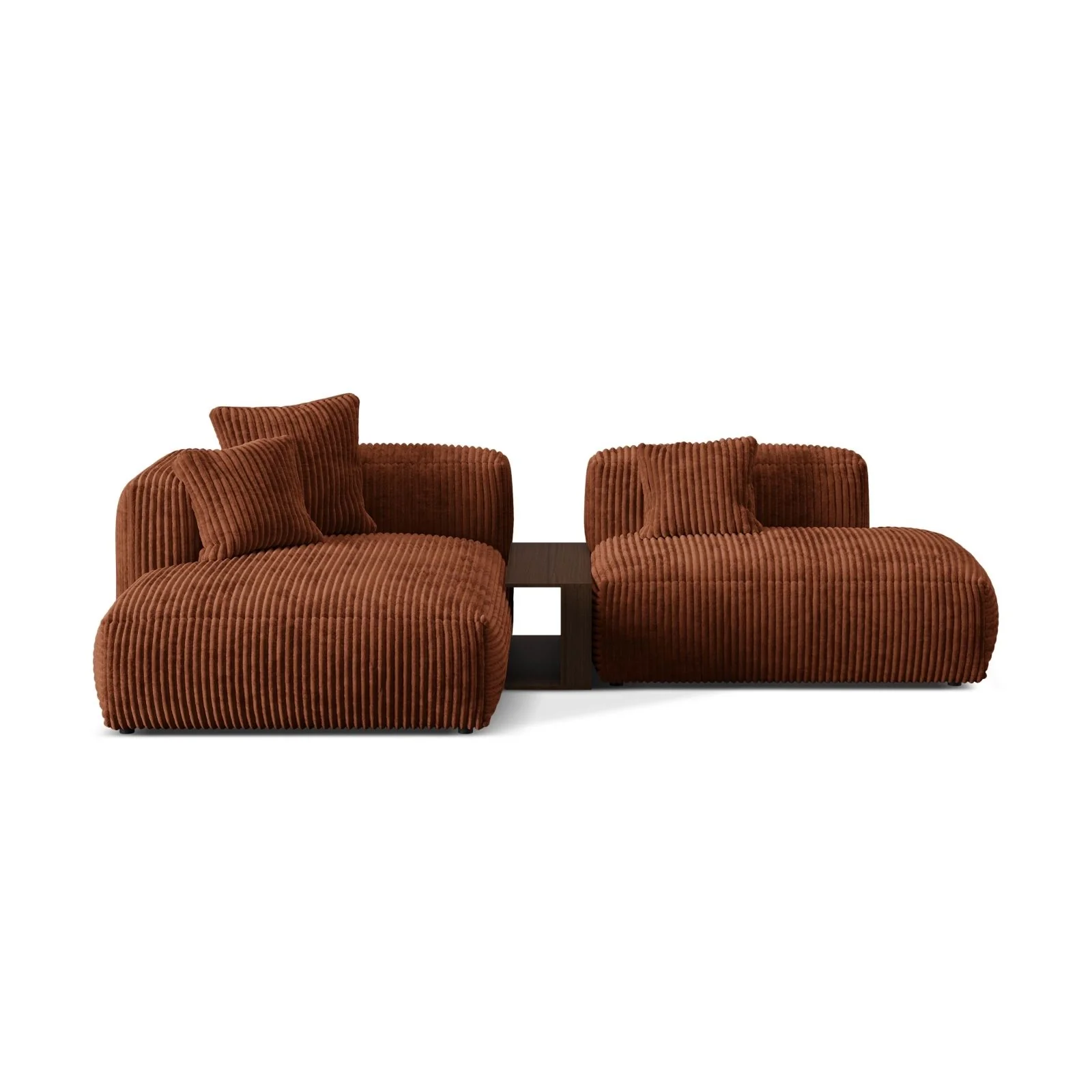Martina modulares Ecksofa, Linke Seite, aus Samt, Cord oder Strukturstoff, 285x176 cm - Image 102