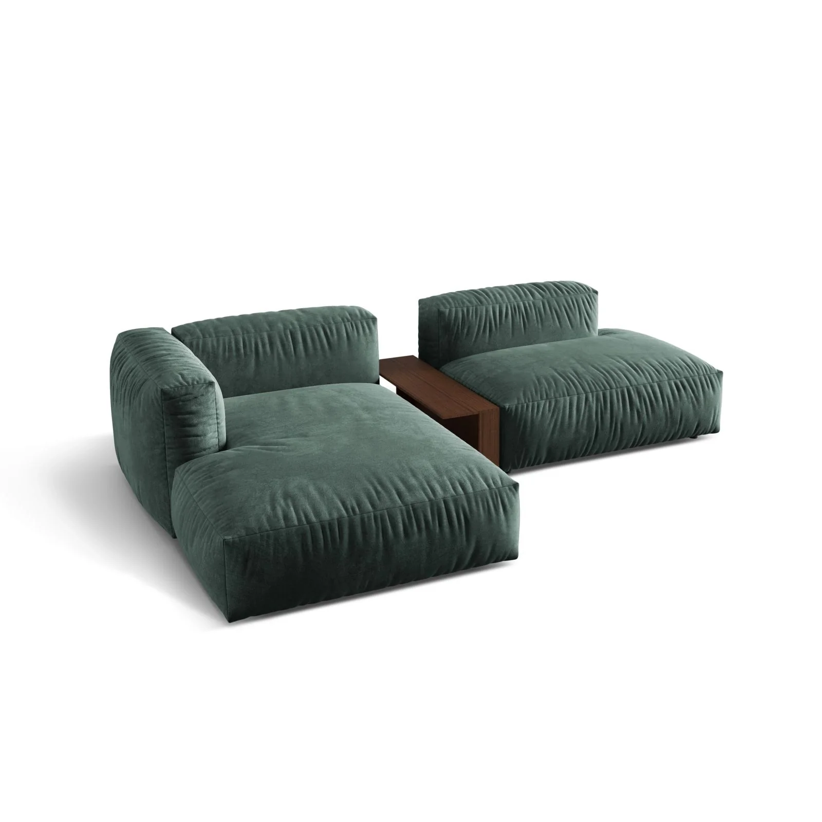 Martina modulares Ecksofa, Linke Seite, aus Samt, Cord oder Strukturstoff, 285x176 cm - Image 22