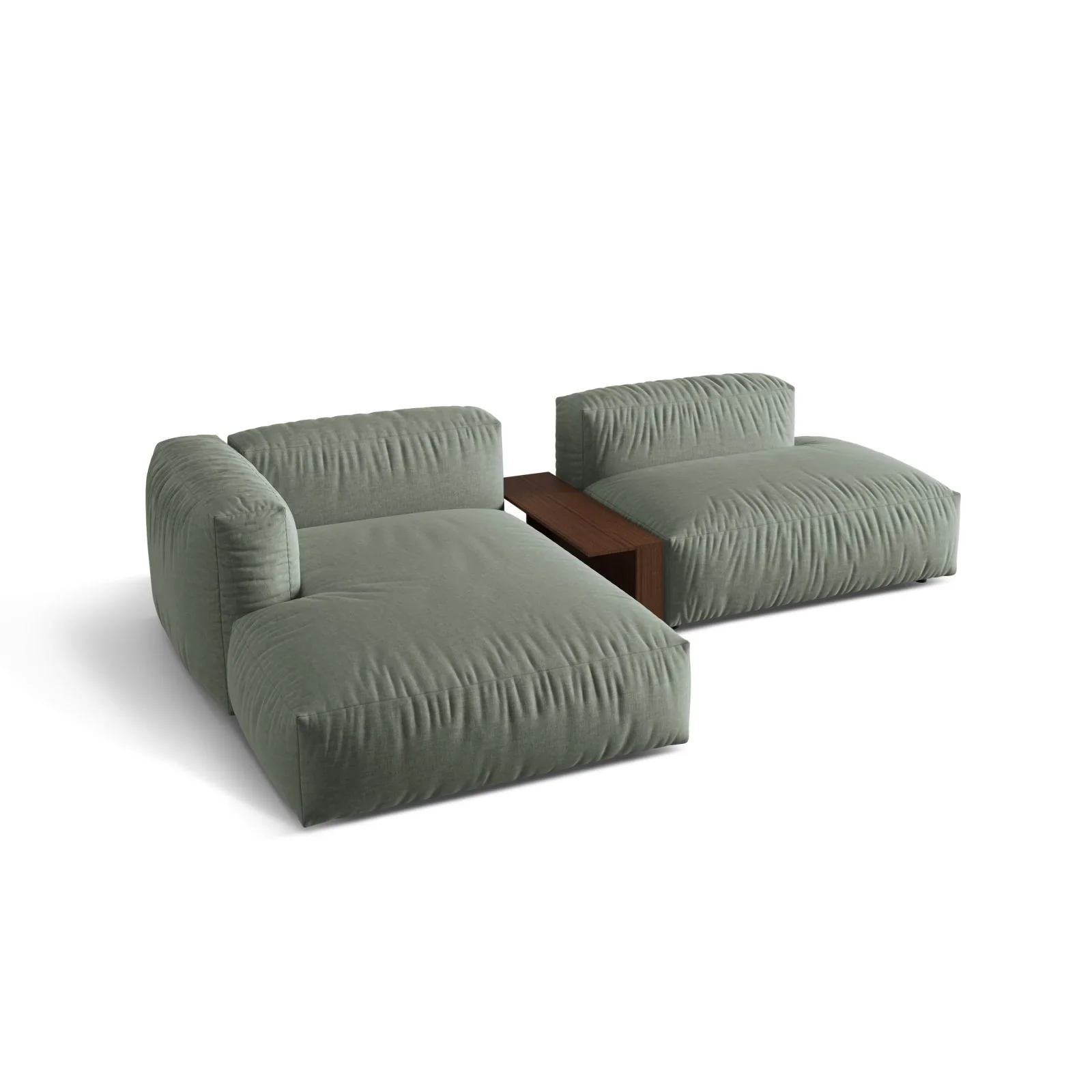 Martina modulares Ecksofa, Linke Seite, aus Samt, Cord oder Strukturstoff, 285x176 cm - Image 45