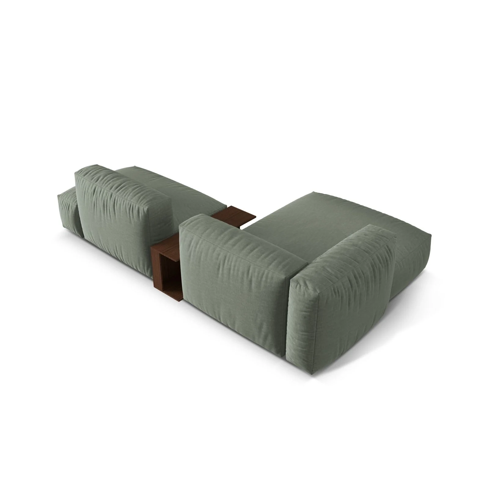 Martina modulares Ecksofa, Linke Seite, aus Samt, Cord oder Strukturstoff, 285x176 cm - Image 46