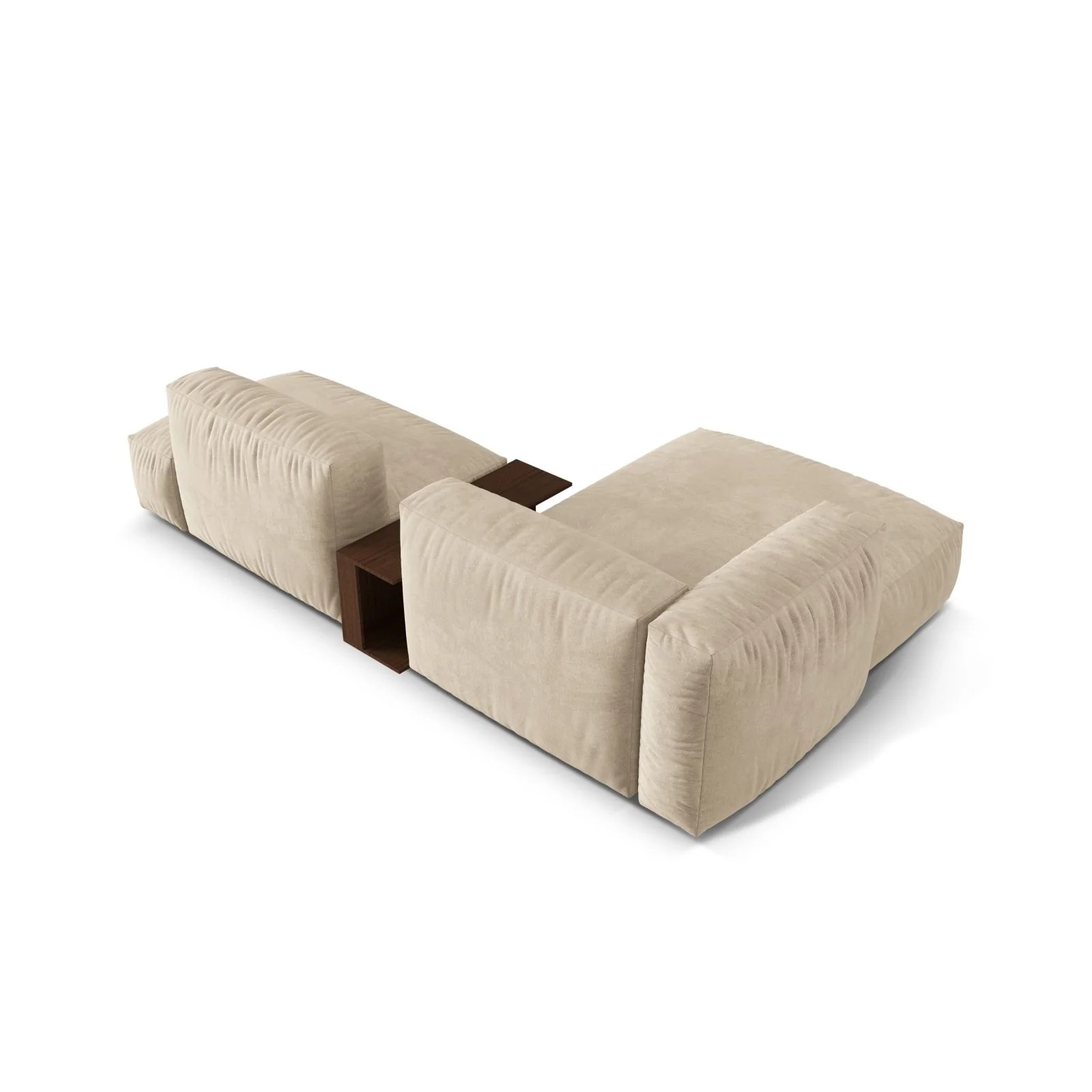Martina modulares Ecksofa, Linke Seite, aus Samt, Cord oder Strukturstoff, 285x176 cm - Image 5
