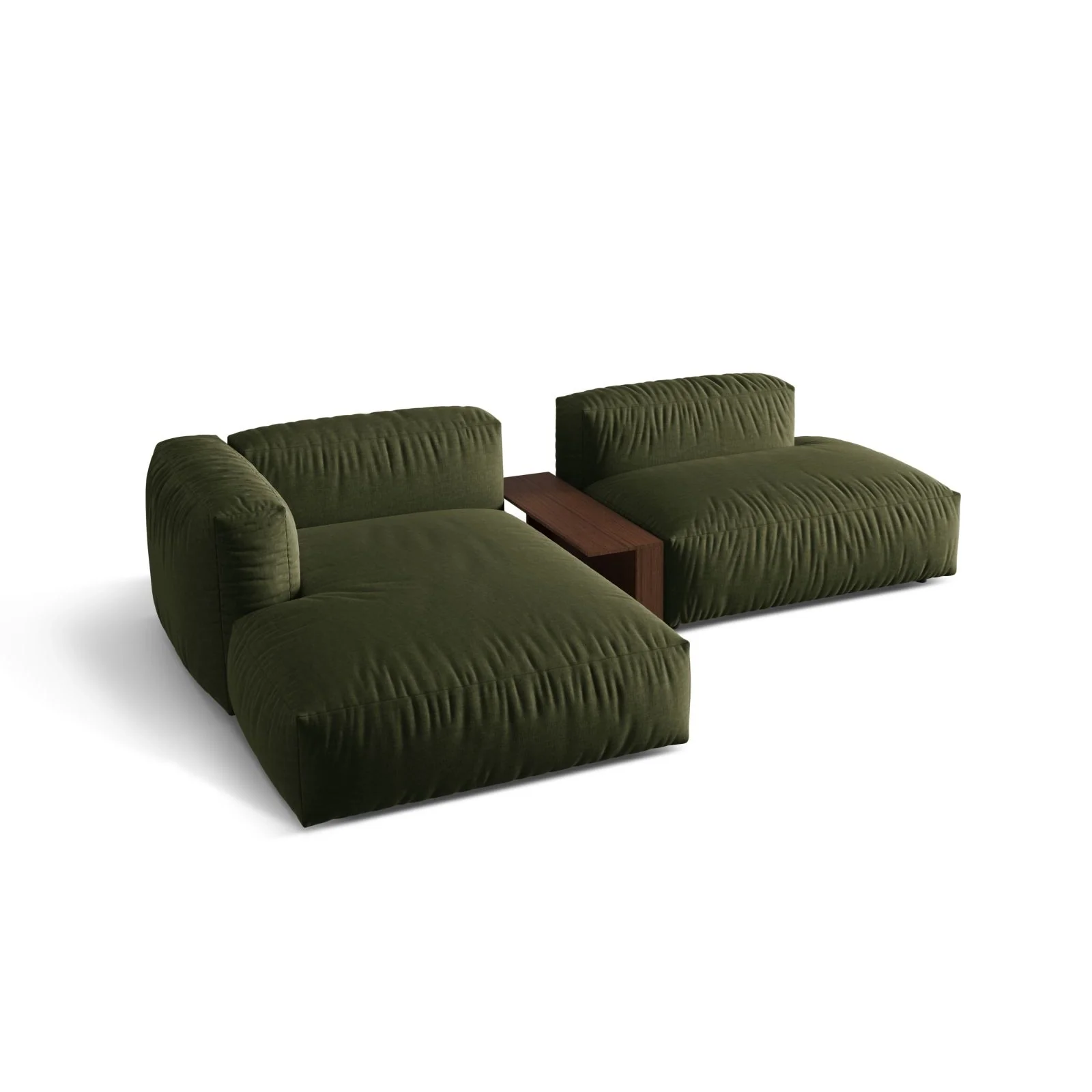 Martina modulares Ecksofa, Linke Seite, aus Samt, Cord oder Strukturstoff, 285x176 cm - Image 69