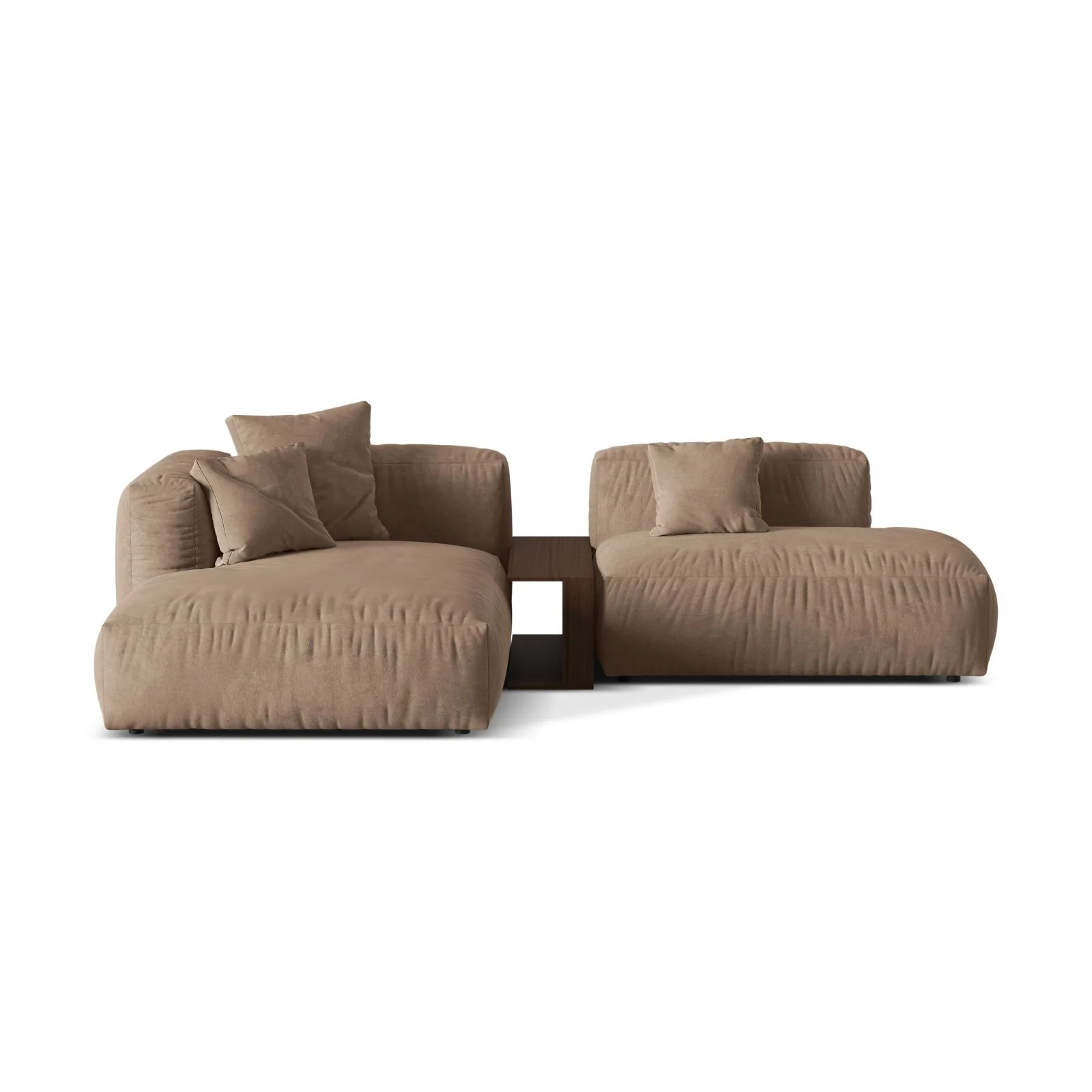 Martina modulares Ecksofa, Linke Seite, aus Samt, Cord oder Strukturstoff, 285x176 cm - Image 7