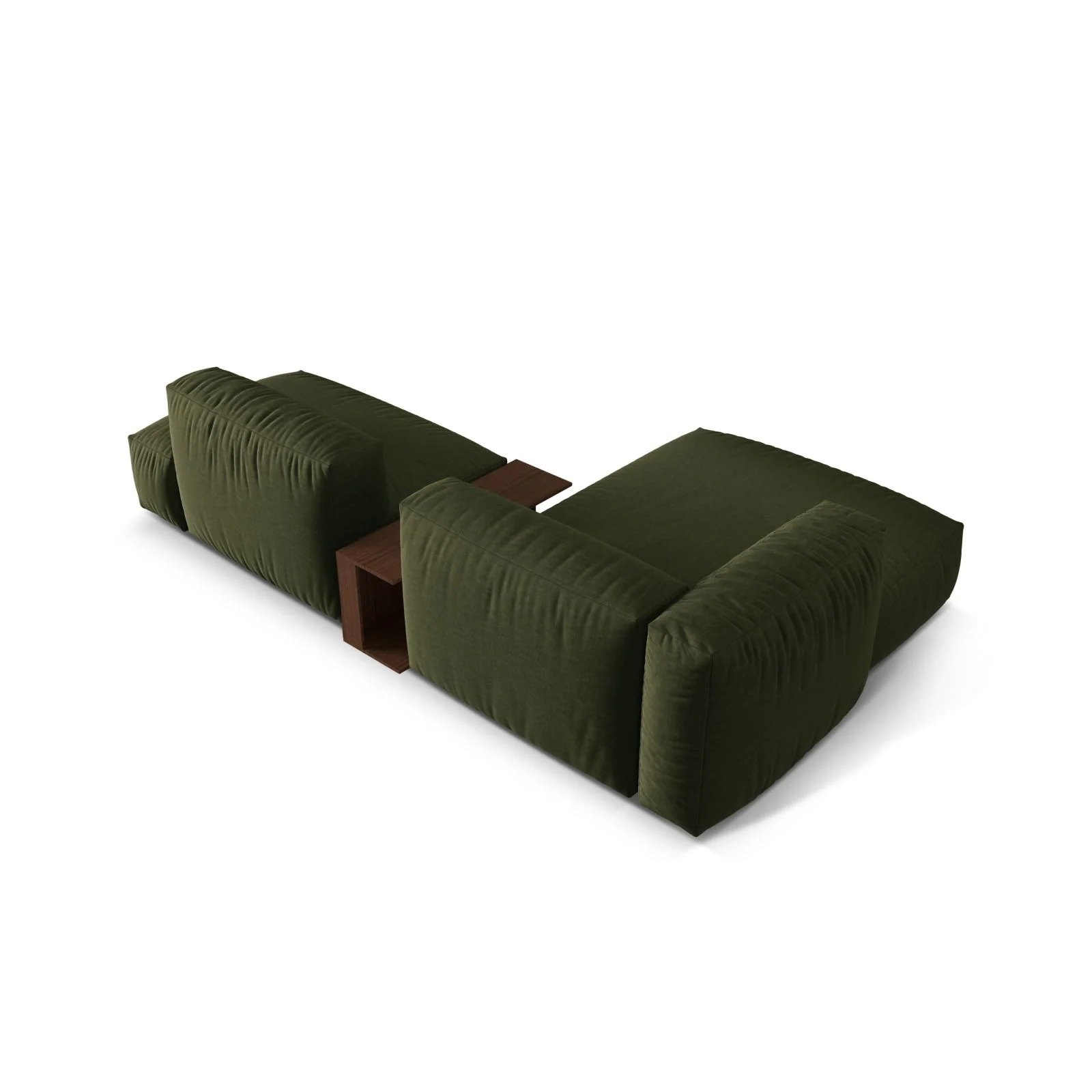 Martina modulares Ecksofa, Linke Seite, aus Samt, Cord oder Strukturstoff, 285x176 cm - Image 70