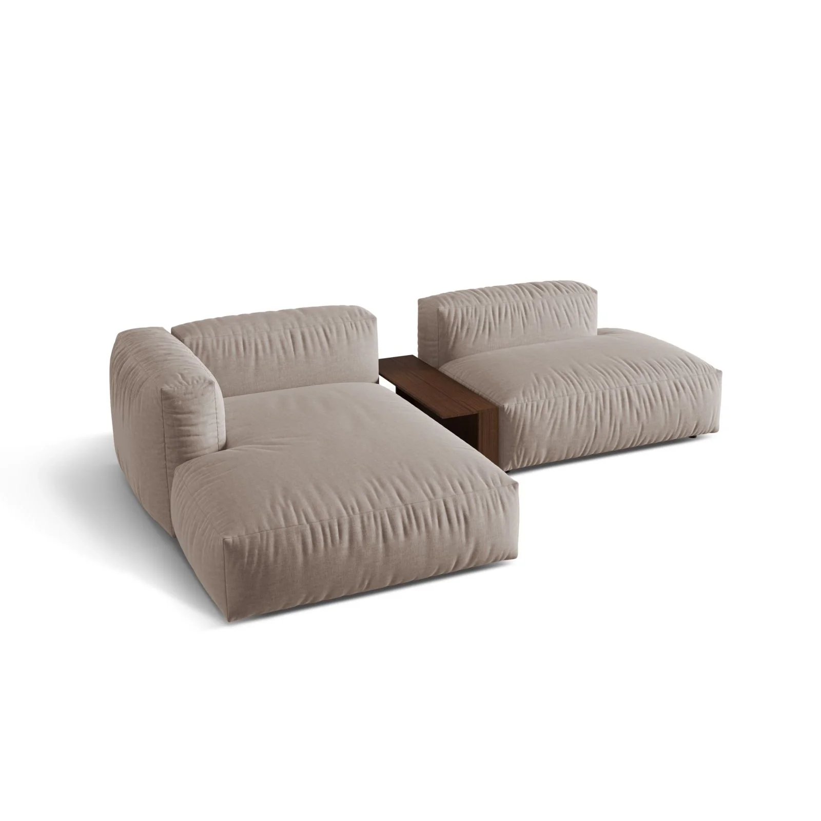 Martina modulares Ecksofa, Linke Seite, aus Samt, Cord oder Strukturstoff, 285x176 cm - Image 75