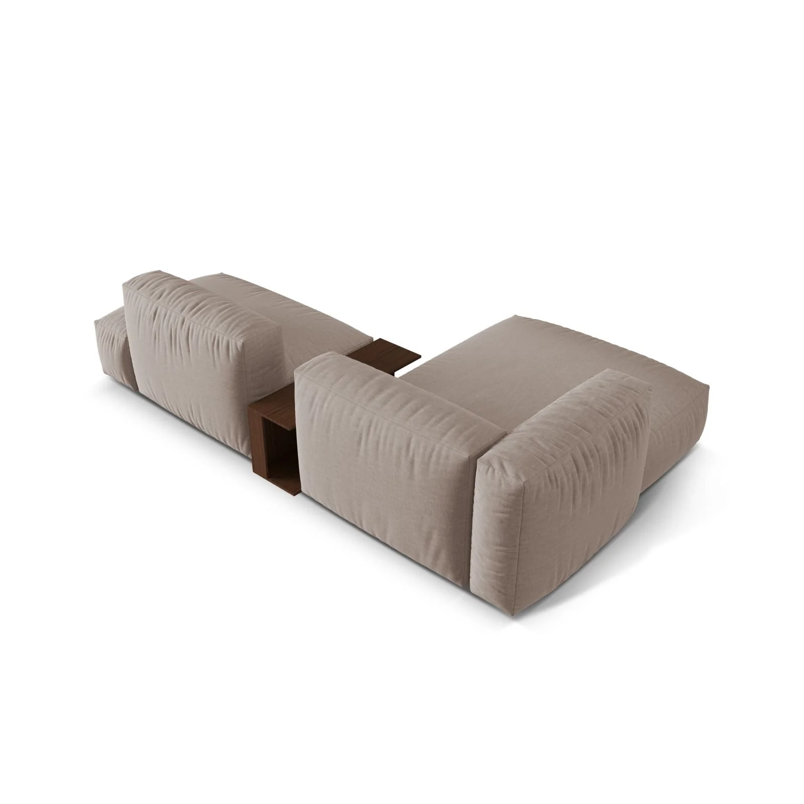 Martina modulares Ecksofa, Linke Seite, aus Samt, Cord oder Strukturstoff, 285x176 cm - Image 76