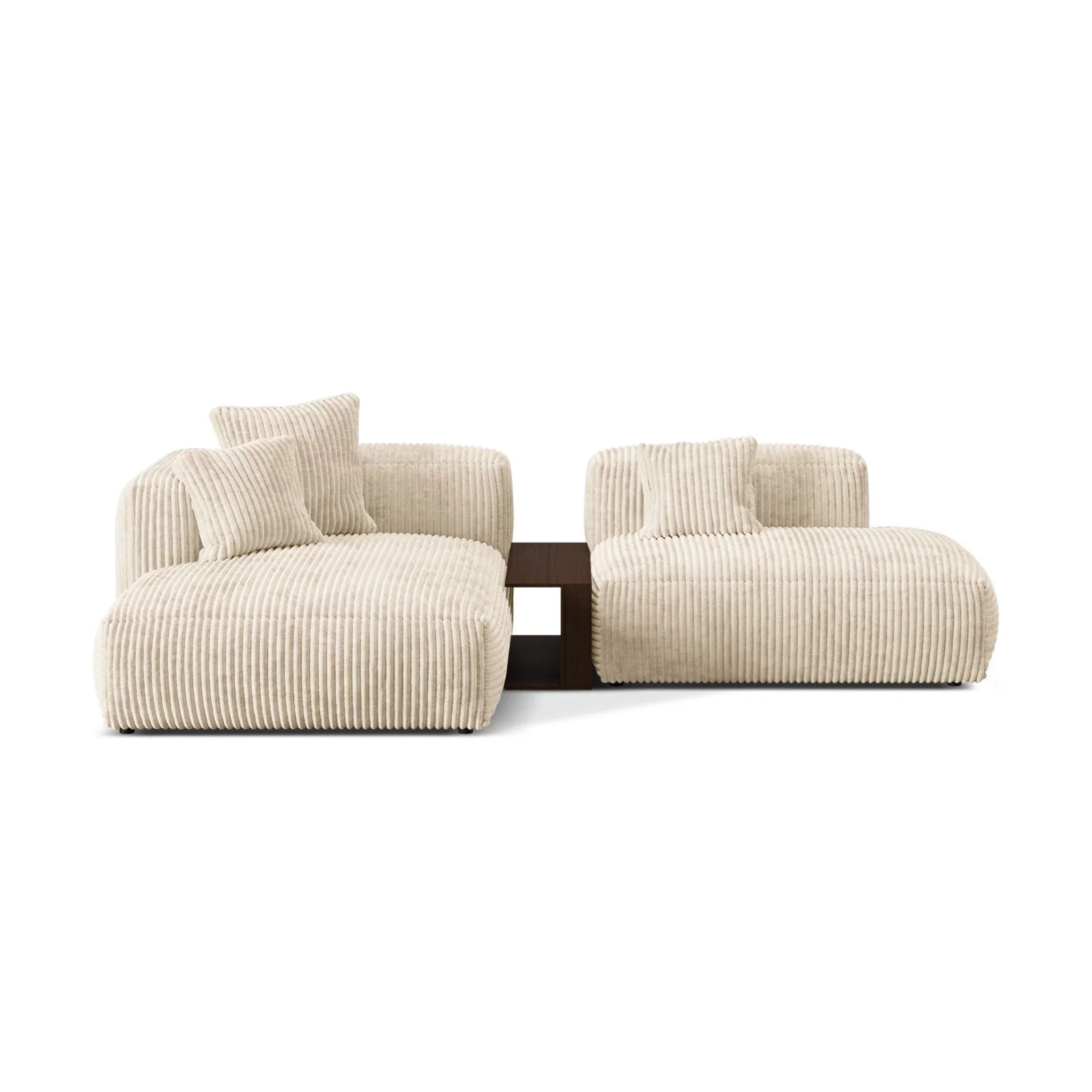 Martina modulares Ecksofa, Linke Seite, aus Samt, Cord oder Strukturstoff, 285x176 cm - Image 78