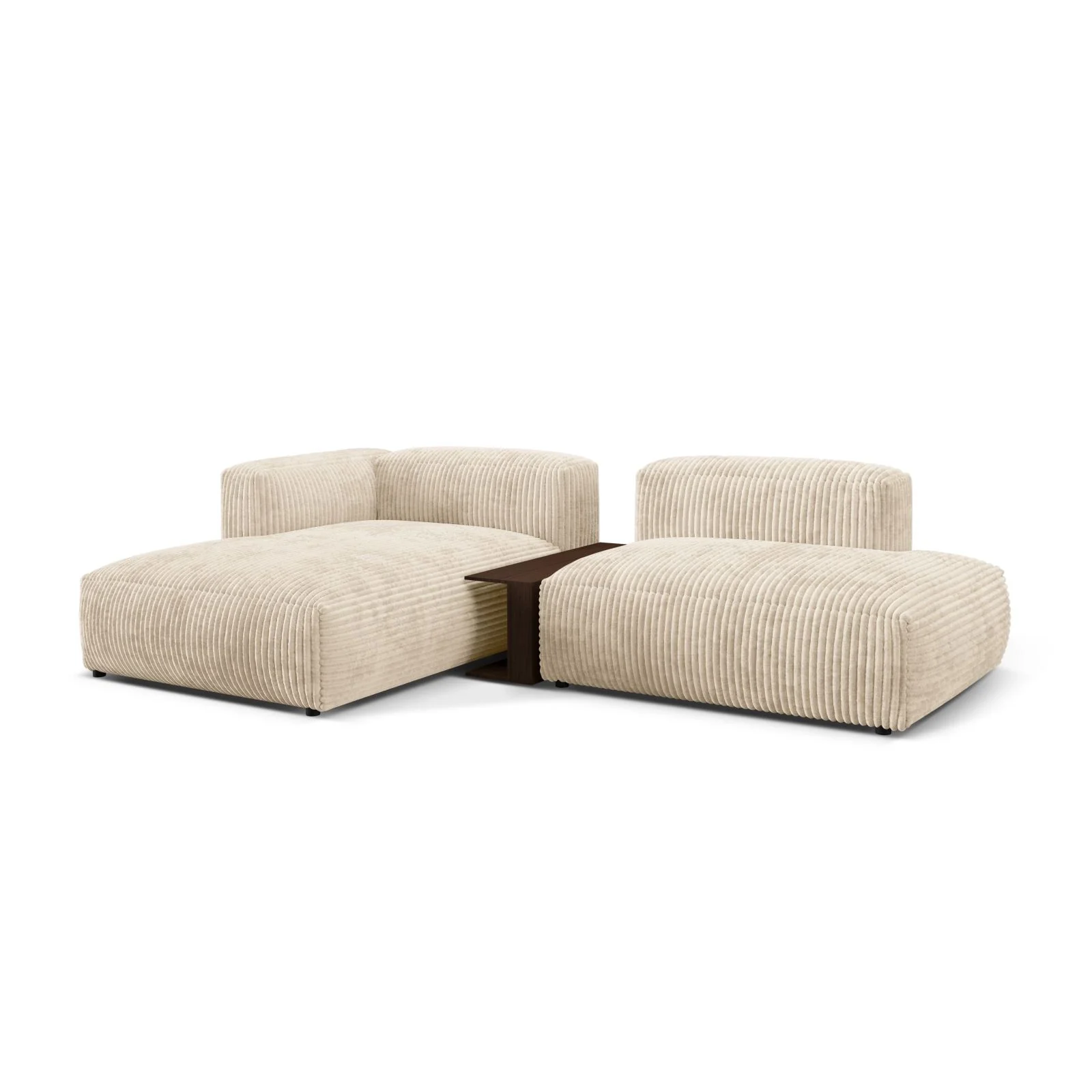 Martina modulares Ecksofa, Linke Seite, aus Samt, Cord oder Strukturstoff, 285x176 cm - Image 80
