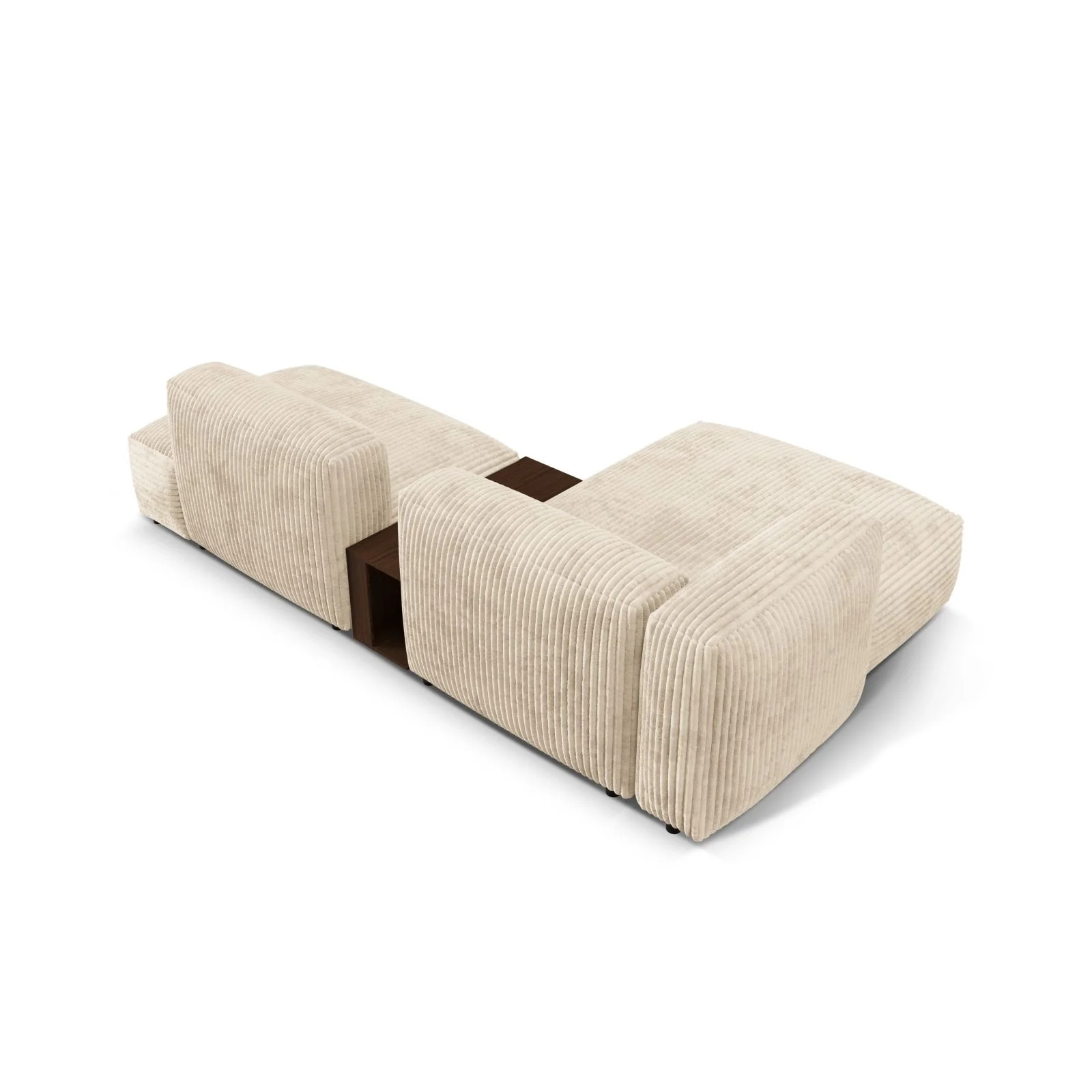 Martina modulares Ecksofa, Linke Seite, aus Samt, Cord oder Strukturstoff, 285x176 cm - Image 82