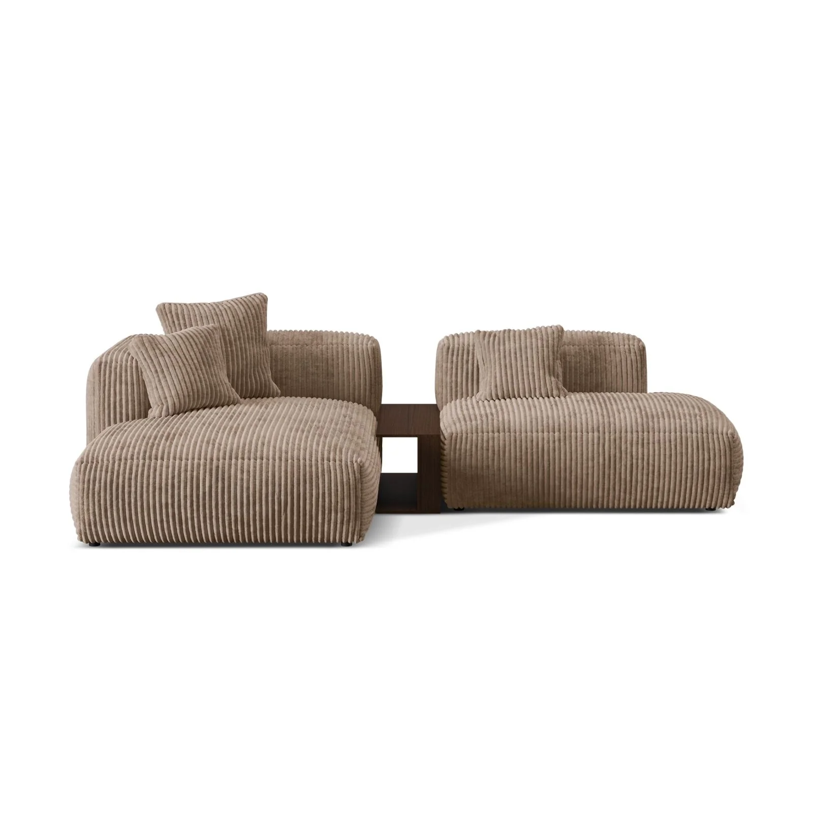 Martina modulares Ecksofa, Linke Seite, aus Samt, Cord oder Strukturstoff, 285x176 cm - Image 84