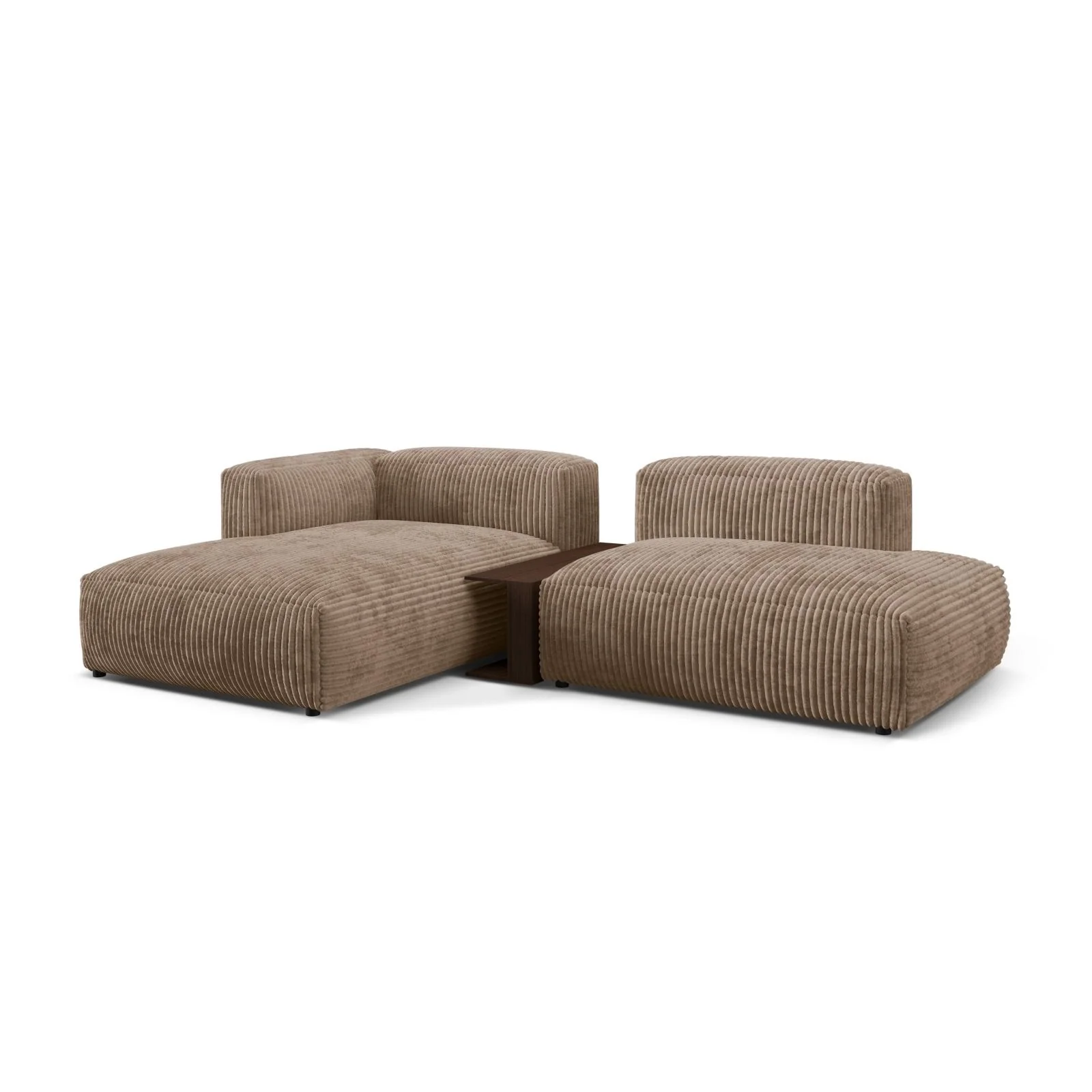Martina modulares Ecksofa, Linke Seite, aus Samt, Cord oder Strukturstoff, 285x176 cm - Image 86