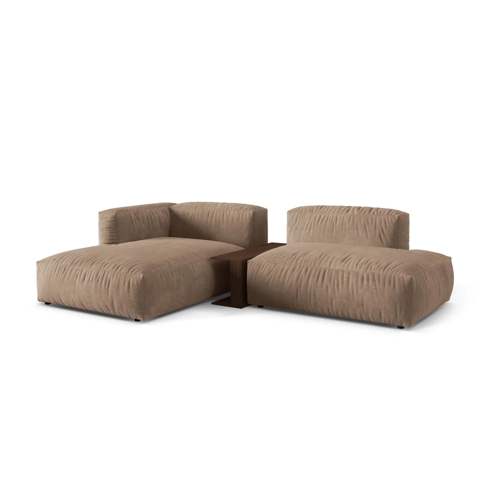 Martina modulares Ecksofa, Linke Seite, aus Samt, Cord oder Strukturstoff, 285x176 cm - Image 9