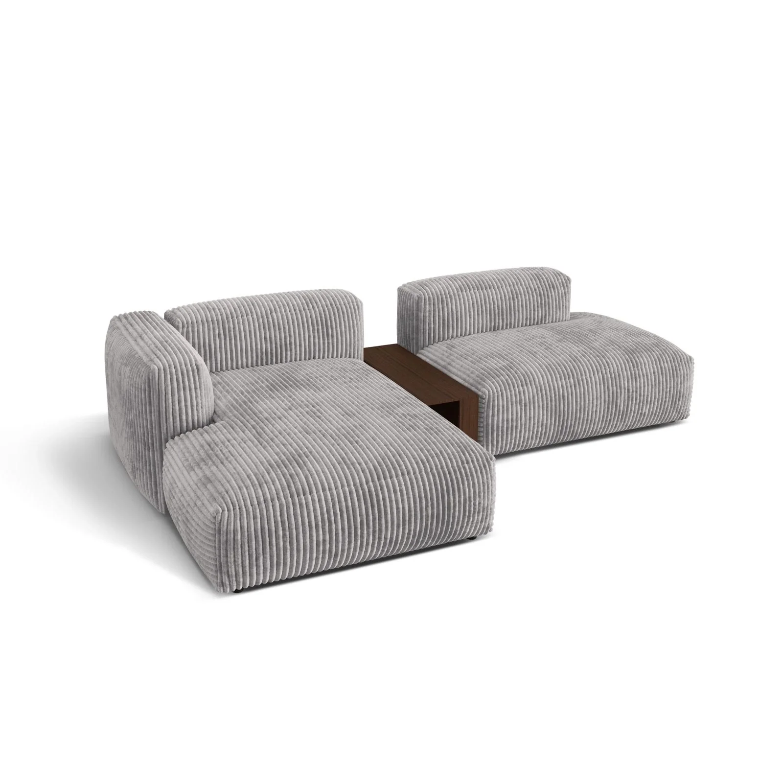 Martina modulares Ecksofa, Linke Seite, aus Samt, Cord oder Strukturstoff, 285x176 cm - Image 99