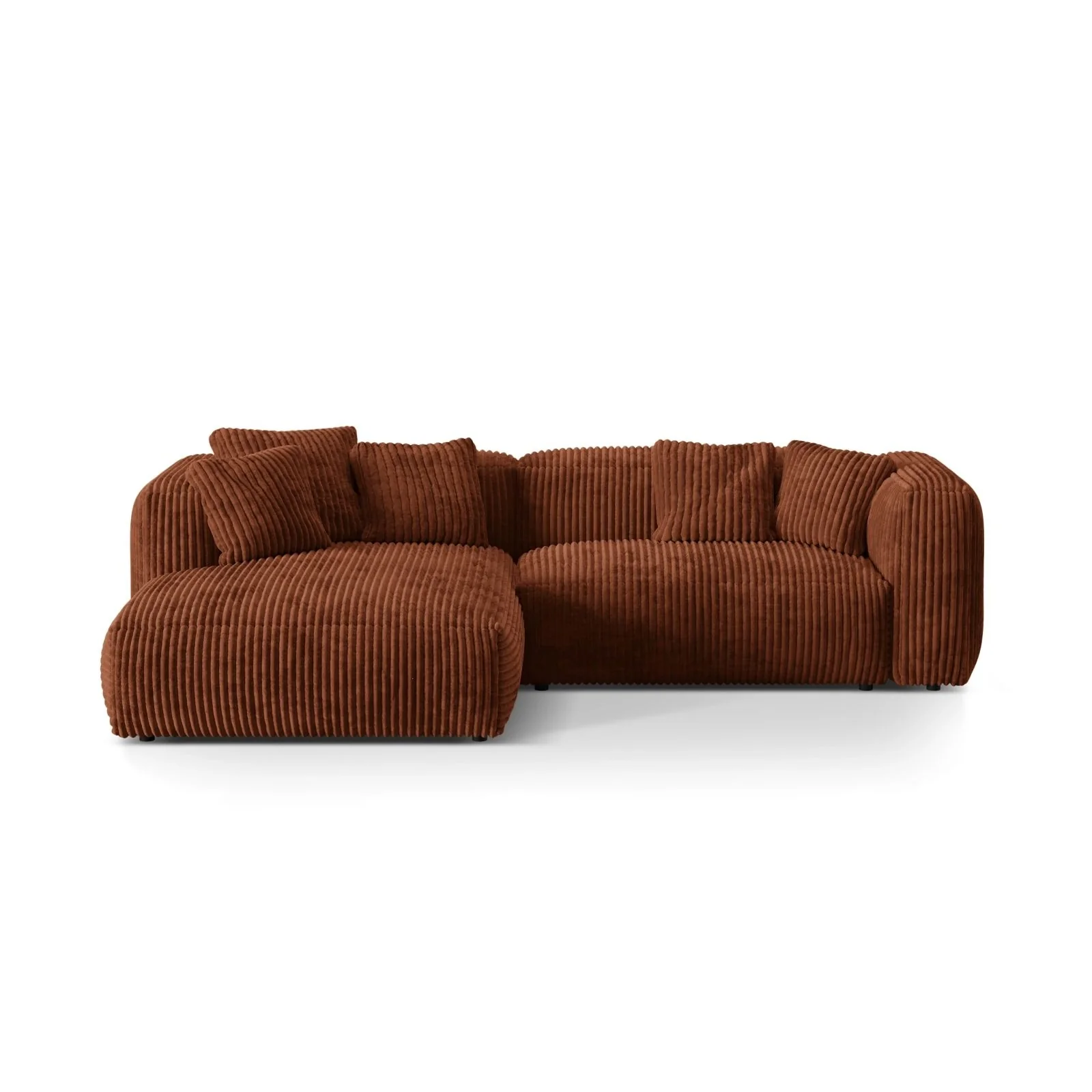 Martina modulares Ecksofa, Linke Seite, Sitztiefe 76 cm, aus Samt, Cord, Boucle oder Strukturstoff, 280x176 cm - Image 103
