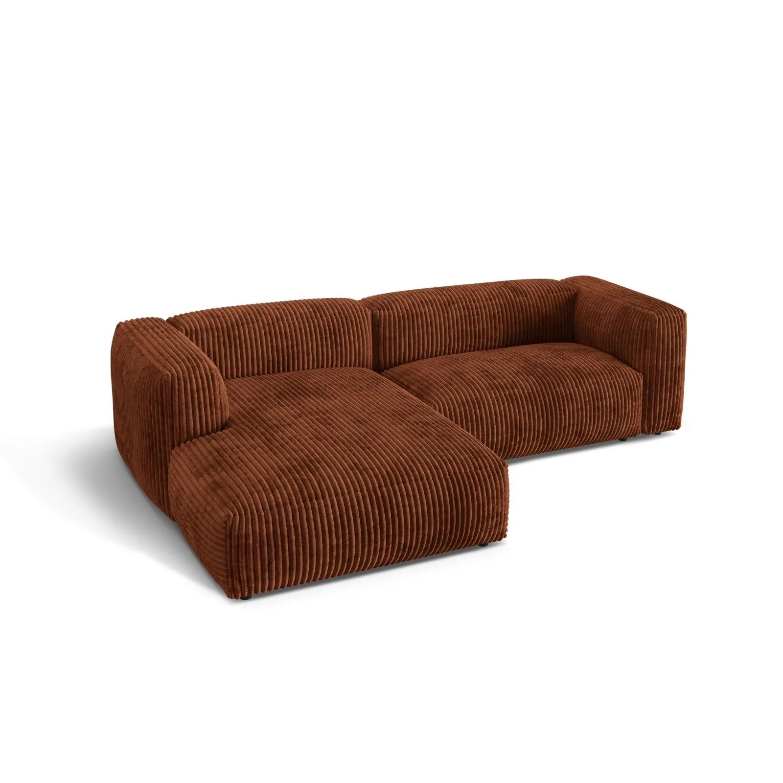 Martina modulares Ecksofa, Linke Seite, Sitztiefe 76 cm, aus Samt, Cord, Boucle oder Strukturstoff, 280x176 cm - Image 106
