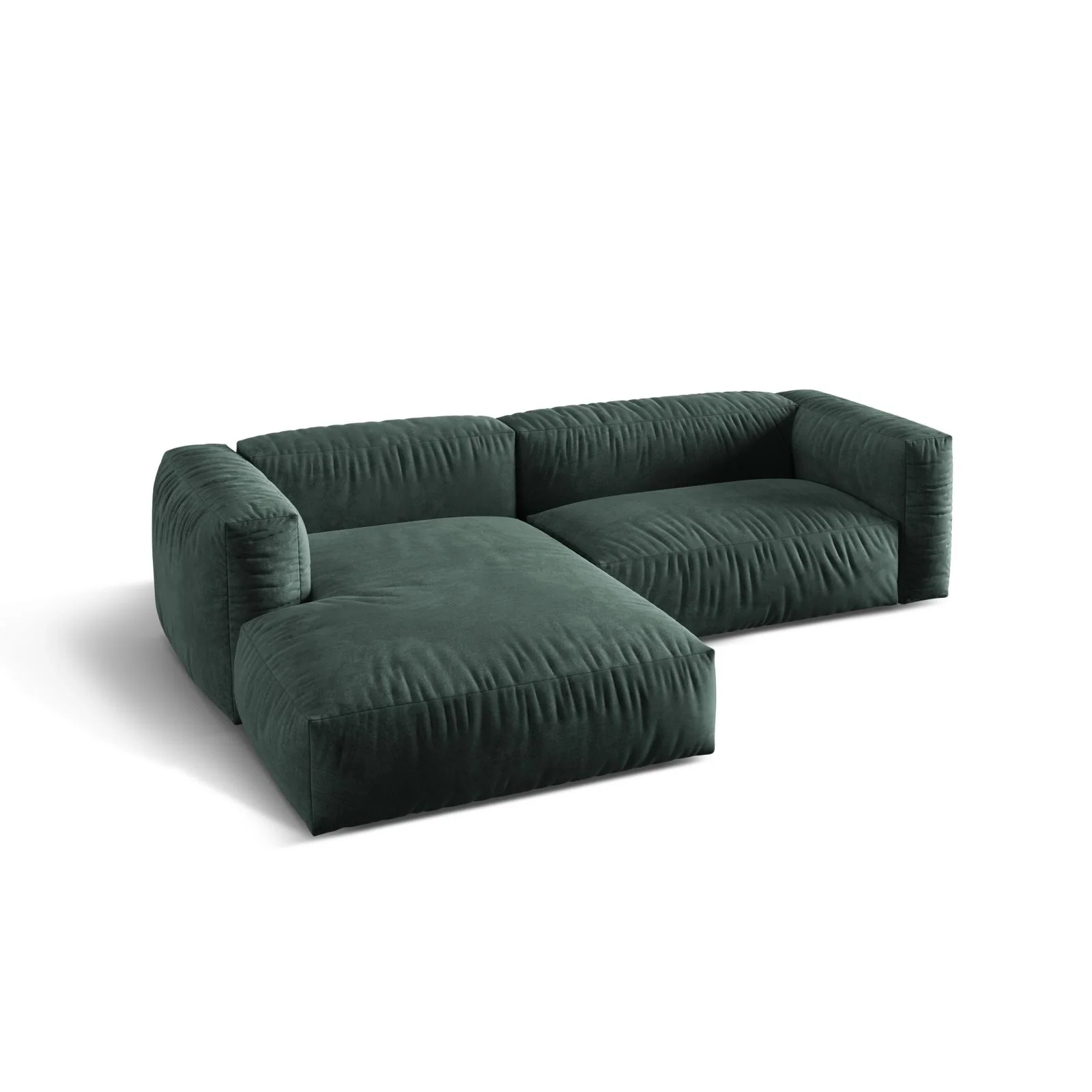 Martina modulares Ecksofa, Linke Seite, Sitztiefe 76 cm, aus Samt, Cord, Boucle oder Strukturstoff, 280x176 cm - Image 22