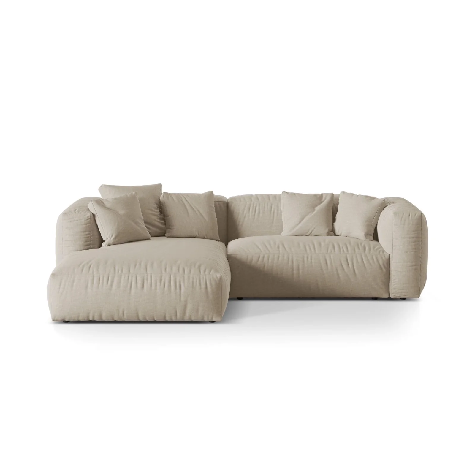 Martina modulares Ecksofa, Linke Seite, Sitztiefe 76 cm, aus Samt, Cord, Boucle oder Strukturstoff, 280x176 cm - Image 37