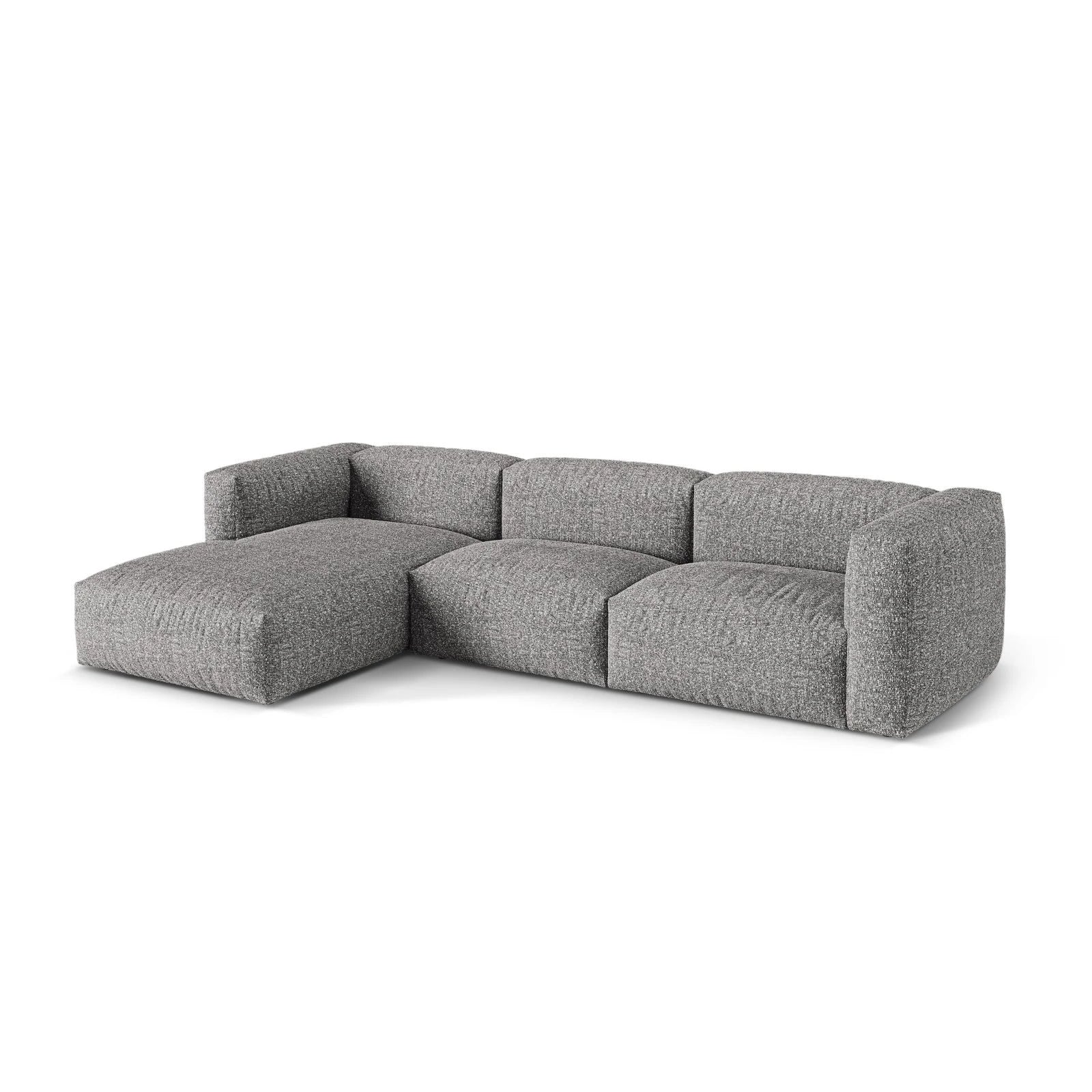 Martina modulares Ecksofa, Linke Seite, Sitztiefe 76 cm, aus Samt, Cord, Boucle oder Strukturstoff, 330x176 cm - Image 129