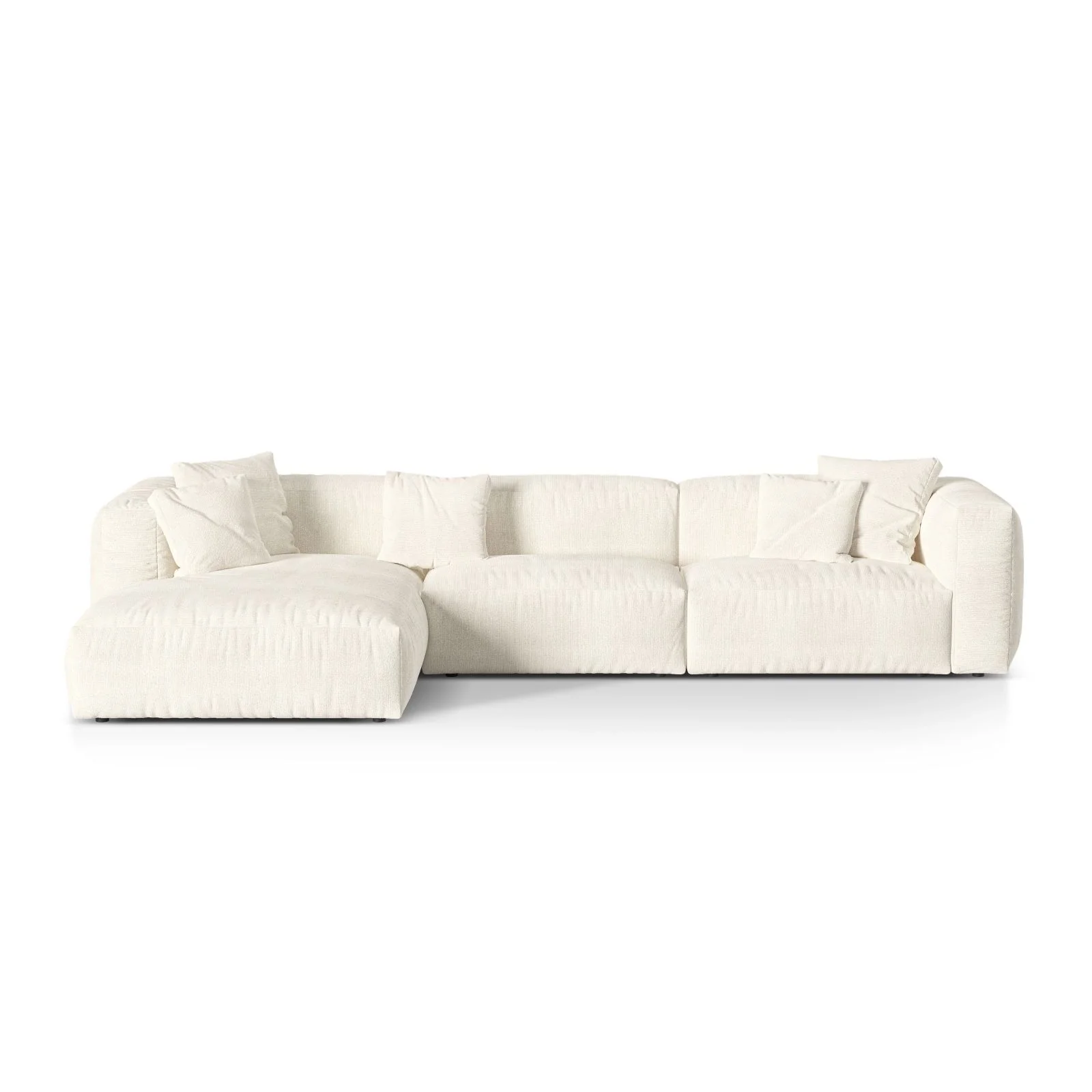 Martina modulares Ecksofa, Linke Seite, Sitztiefe 76 cm, aus Samt, Cord, Boucle oder Strukturstoff, 330x176 cm - Image 139
