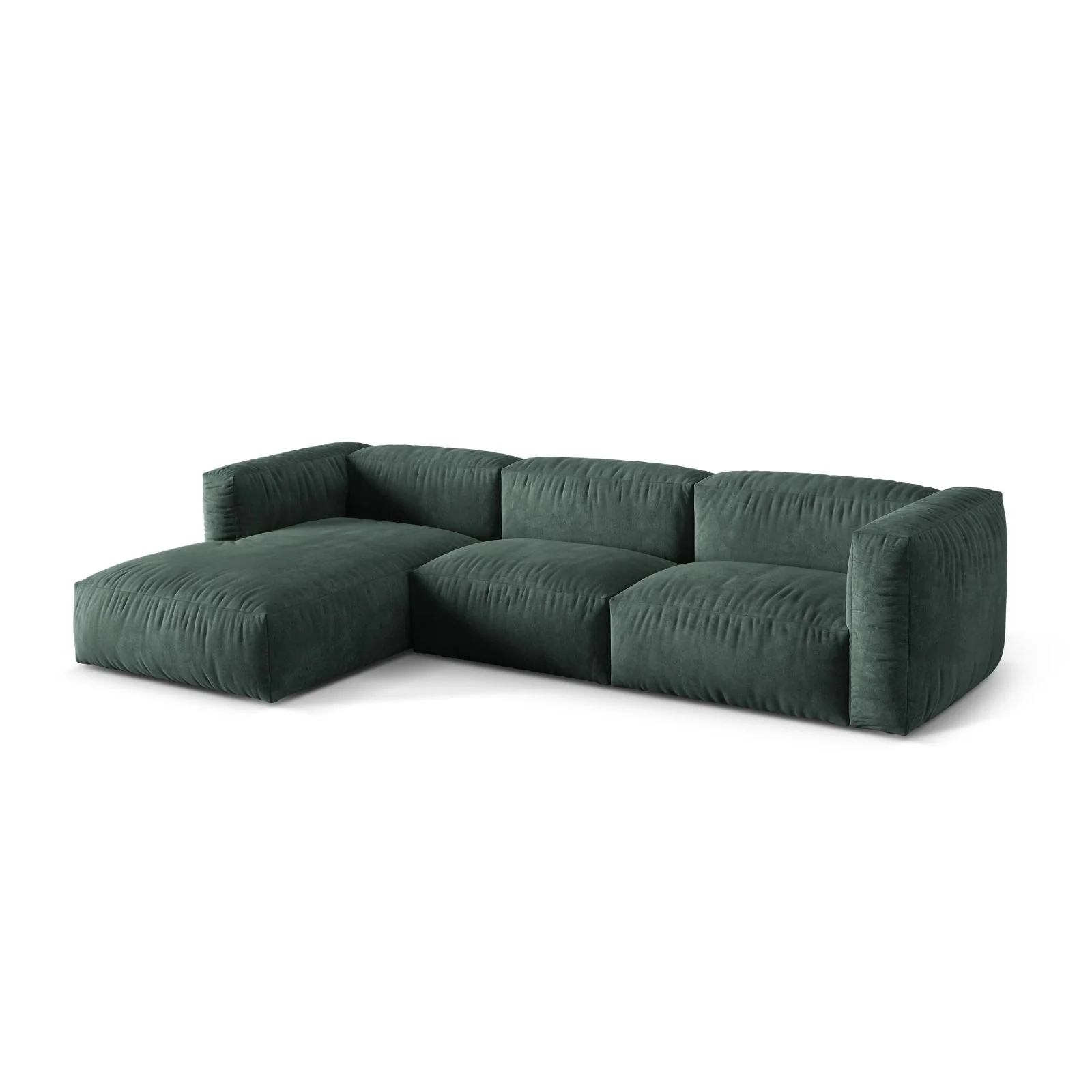 Martina modulares Ecksofa, Linke Seite, Sitztiefe 76 cm, aus Samt, Cord, Boucle oder Strukturstoff, 330x176 cm - Image 21