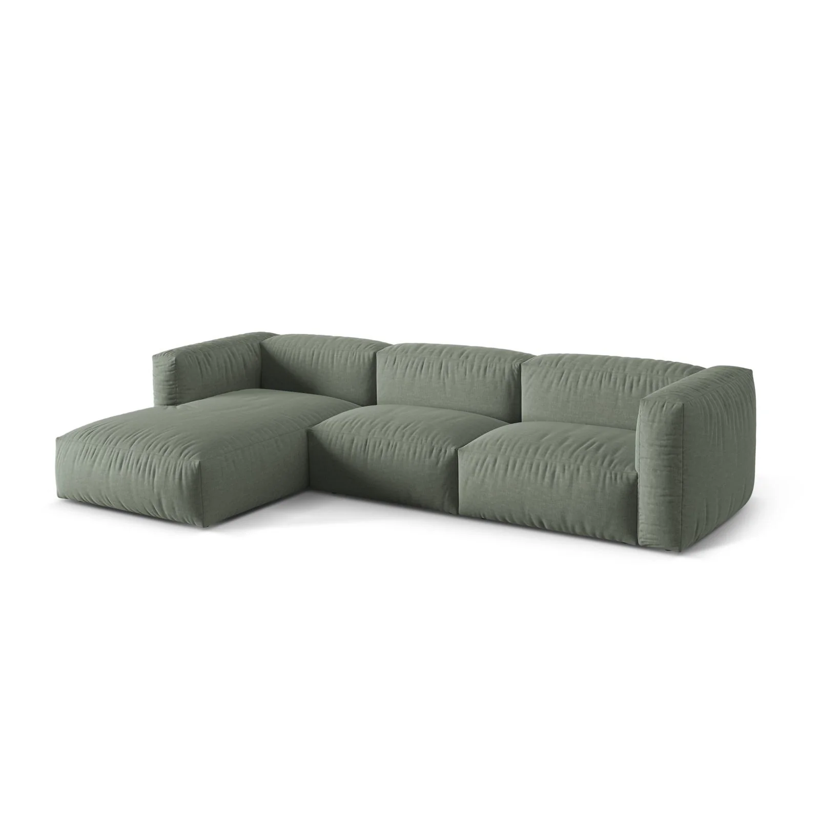 Martina modulares Ecksofa, Linke Seite, Sitztiefe 76 cm, aus Samt, Cord, Boucle oder Strukturstoff, 330x176 cm - Image 45