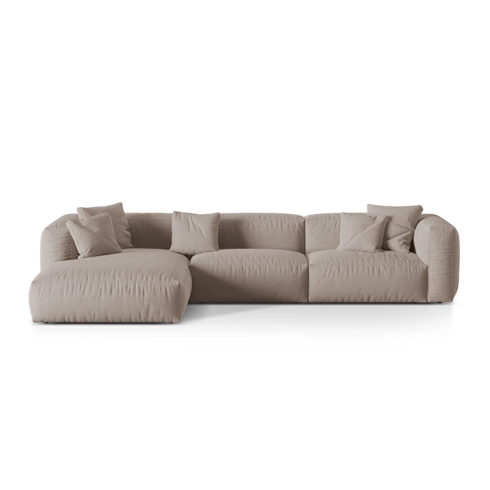 Martina modulares Ecksofa, Linke Seite, Sitztiefe 76 cm, aus Samt, Cord, Boucle oder Strukturstoff, 330x176 cm - Image 73
