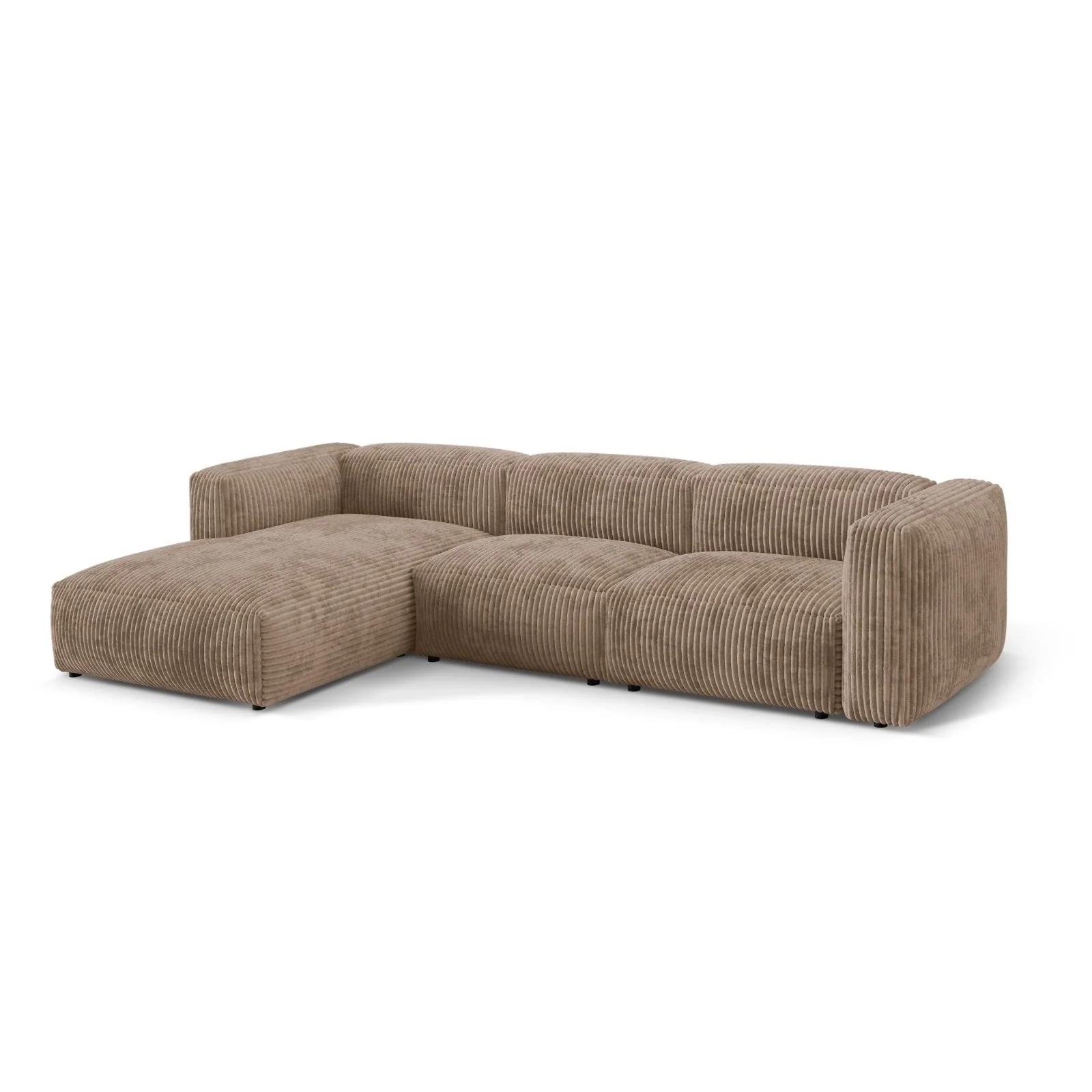 Martina modulares Ecksofa, Linke Seite, Sitztiefe 76 cm, aus Samt, Cord, Boucle oder Strukturstoff, 330x176 cm - Image 87