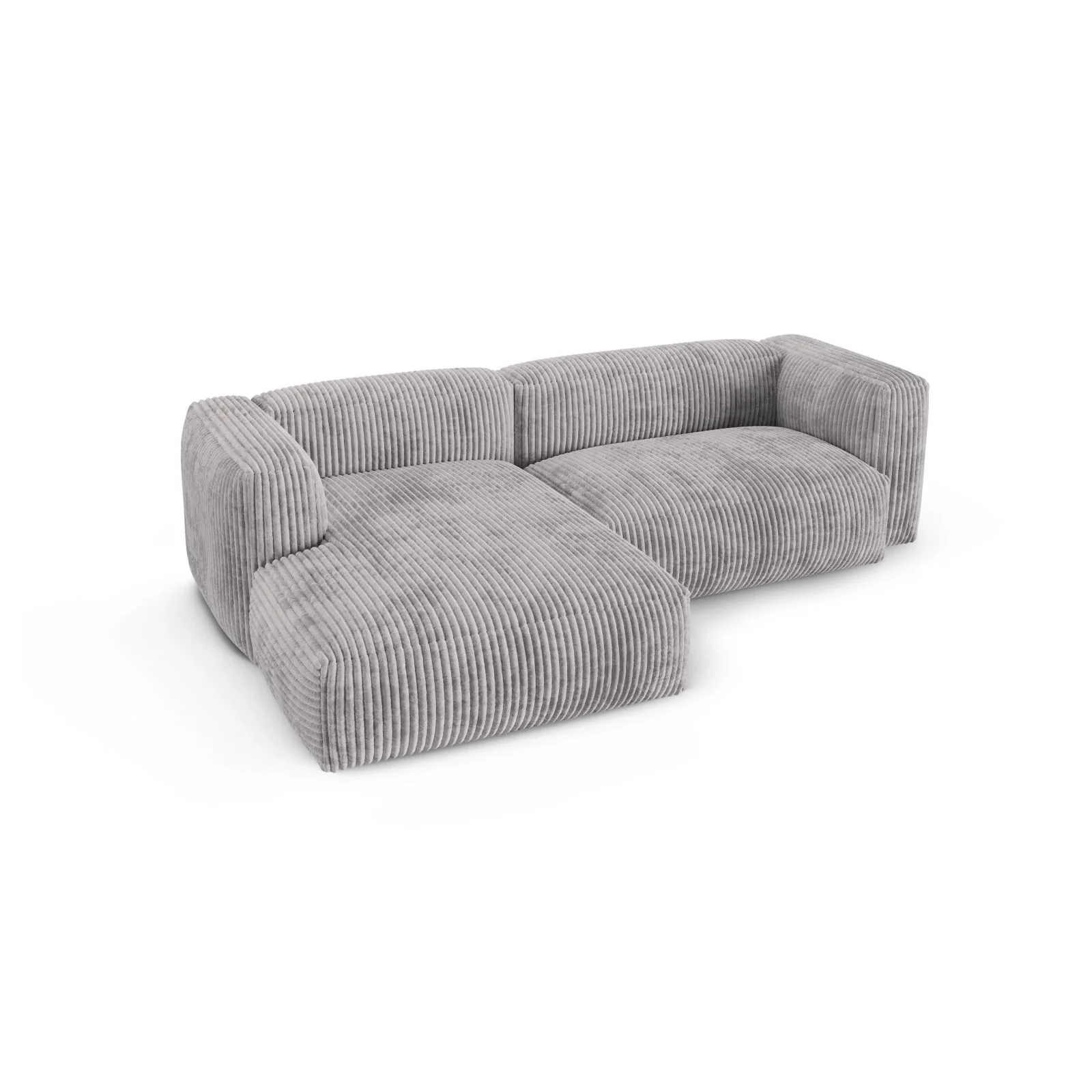 Martina modulares Ecksofa, Linke Seite, Sitztiefe 90 cm, aus Samt, Cord, Boucle oder Strukturstoff, 280x176 cm - Image 100