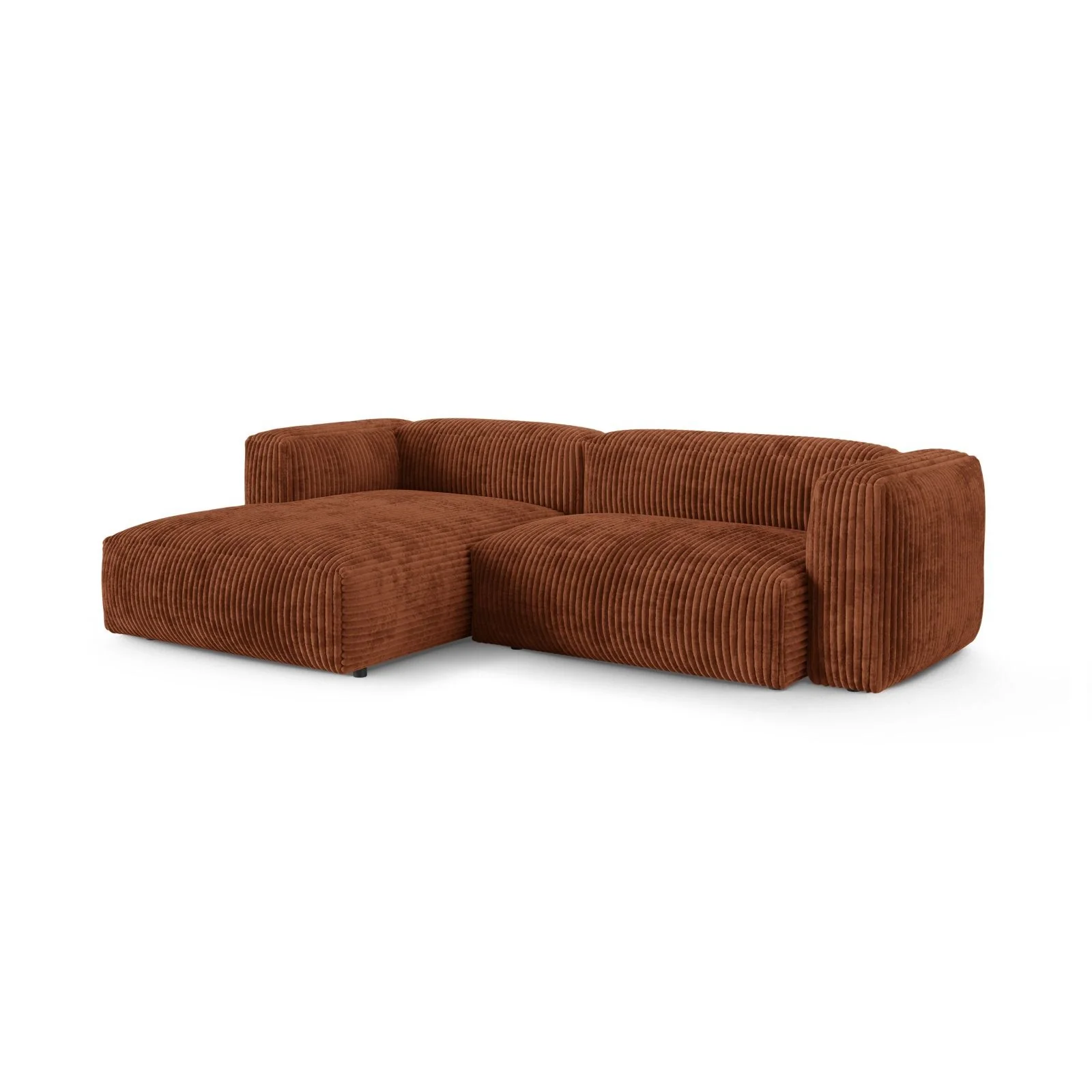 Martina modulares Ecksofa, Linke Seite, Sitztiefe 90 cm, aus Samt, Cord, Boucle oder Strukturstoff, 280x176 cm - Image 105