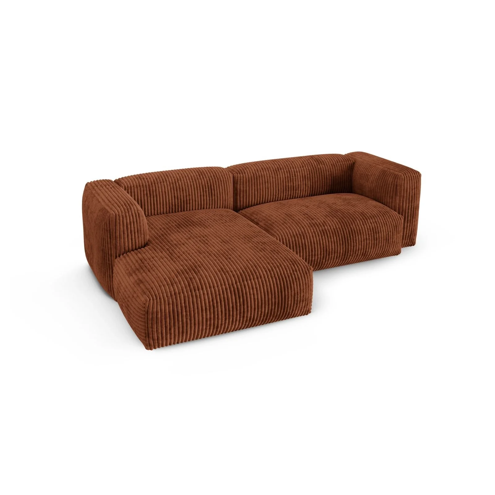 Martina modulares Ecksofa, Linke Seite, Sitztiefe 90 cm, aus Samt, Cord, Boucle oder Strukturstoff, 280x176 cm - Image 106