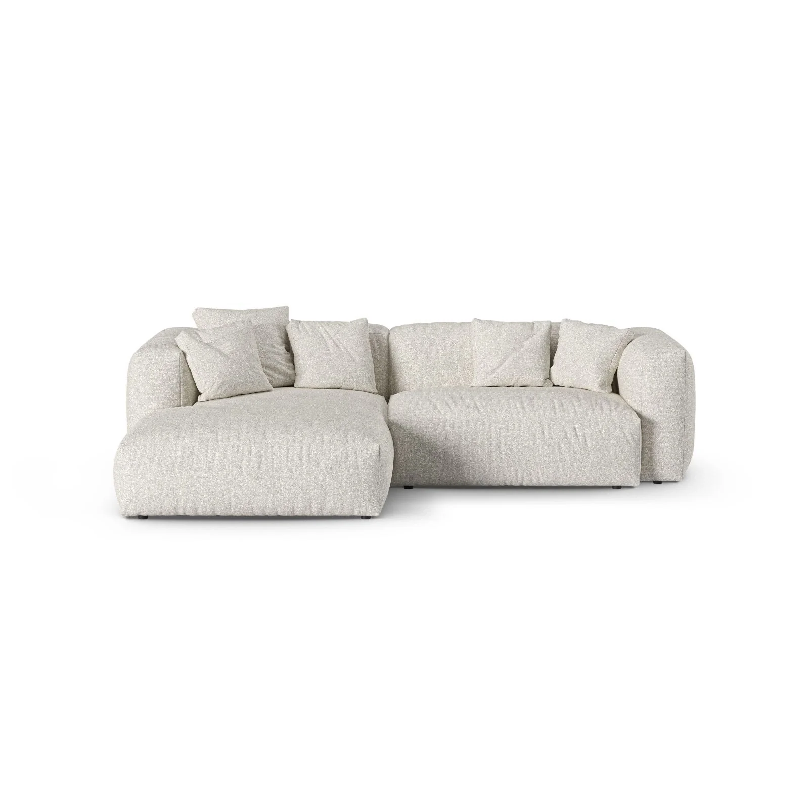 Martina modulares Ecksofa, Linke Seite, Sitztiefe 90 cm, aus Samt, Cord, Boucle oder Strukturstoff, 280x176 cm - Image 109