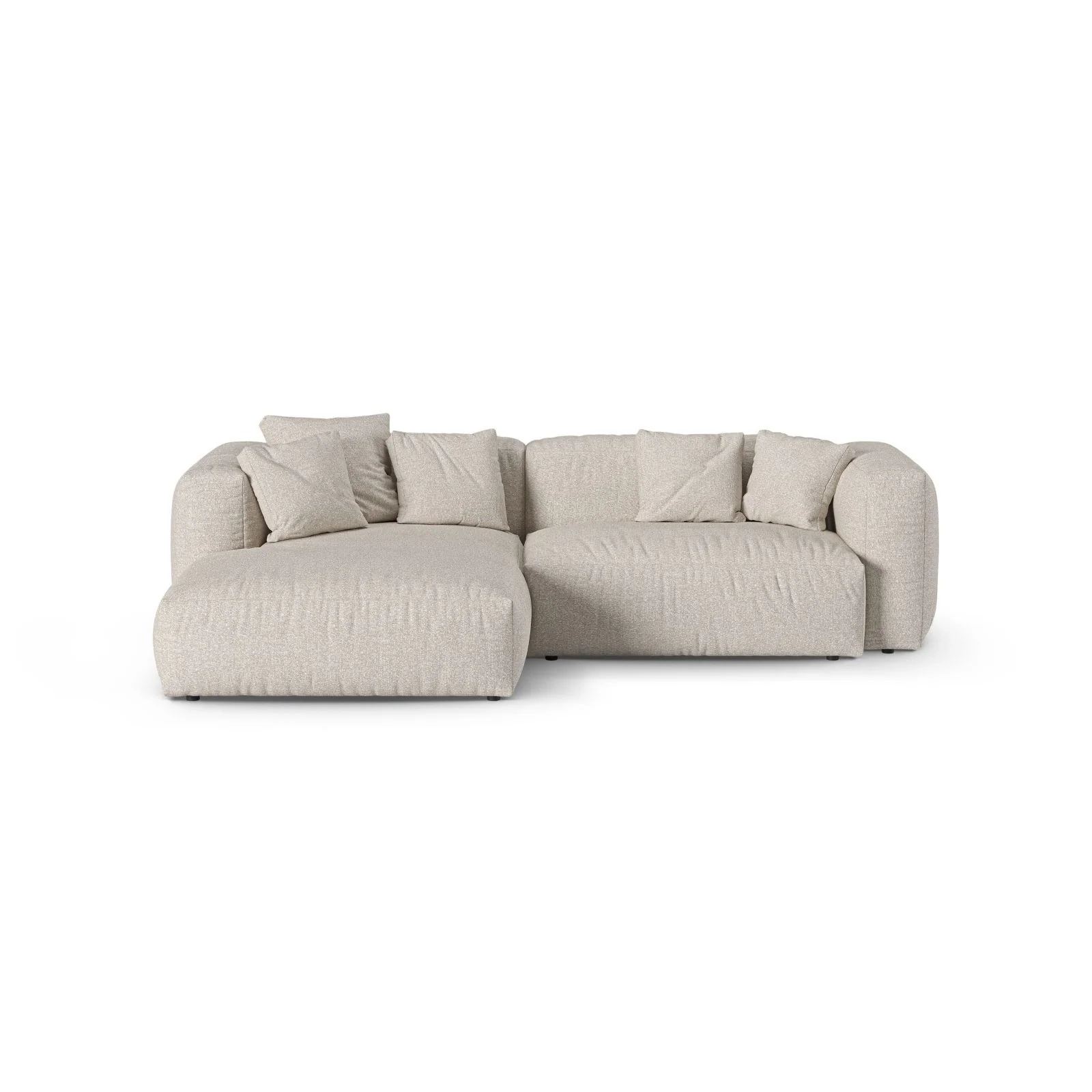 Martina modulares Ecksofa, Linke Seite, Sitztiefe 90 cm, aus Samt, Cord, Boucle oder Strukturstoff, 280x176 cm - Image 133
