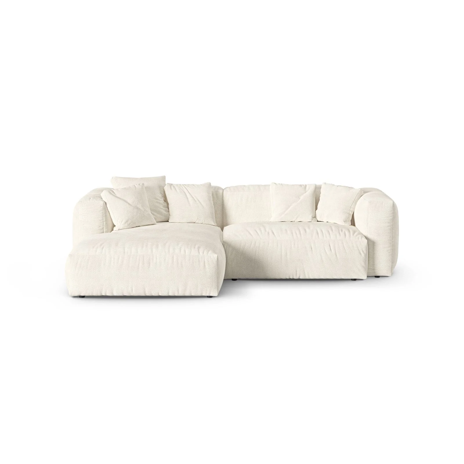 Martina modulares Ecksofa, Linke Seite, Sitztiefe 90 cm, aus Samt, Cord, Boucle oder Strukturstoff, 280x176 cm - Image 139
