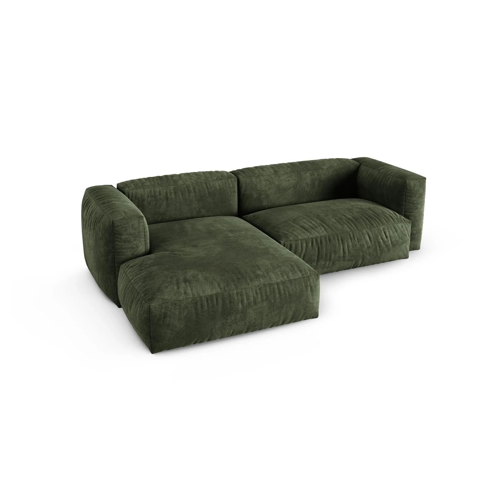 Martina modulares Ecksofa, Linke Seite, Sitztiefe 90 cm, aus Samt, Cord, Boucle oder Strukturstoff, 280x176 cm - Image 16