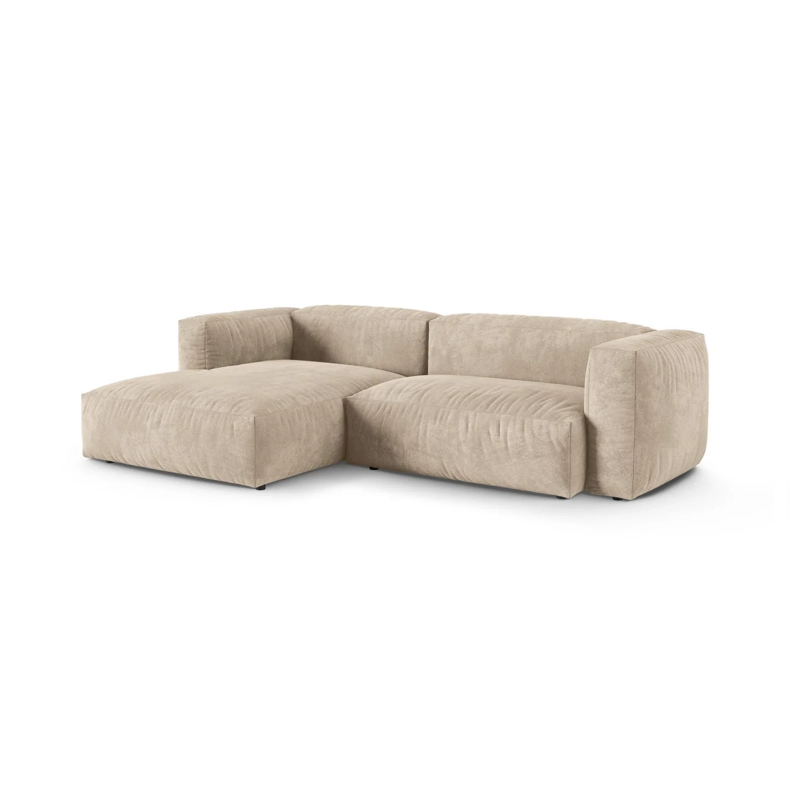 Martina modulares Ecksofa, Linke Seite, Sitztiefe 90 cm, aus Samt, Cord, Boucle oder Strukturstoff, 280x176 cm - Image 3