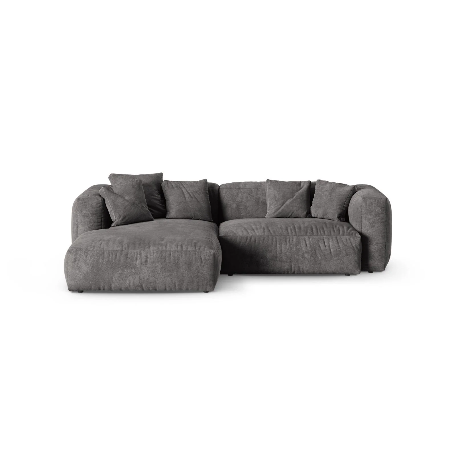 Martina modulares Ecksofa, Linke Seite, Sitztiefe 90 cm, aus Samt, Cord, Boucle oder Strukturstoff, 280x176 cm - Image 31