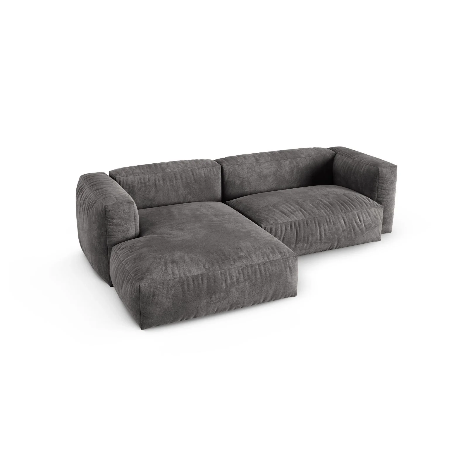 Martina modulares Ecksofa, Linke Seite, Sitztiefe 90 cm, aus Samt, Cord, Boucle oder Strukturstoff, 280x176 cm - Image 34
