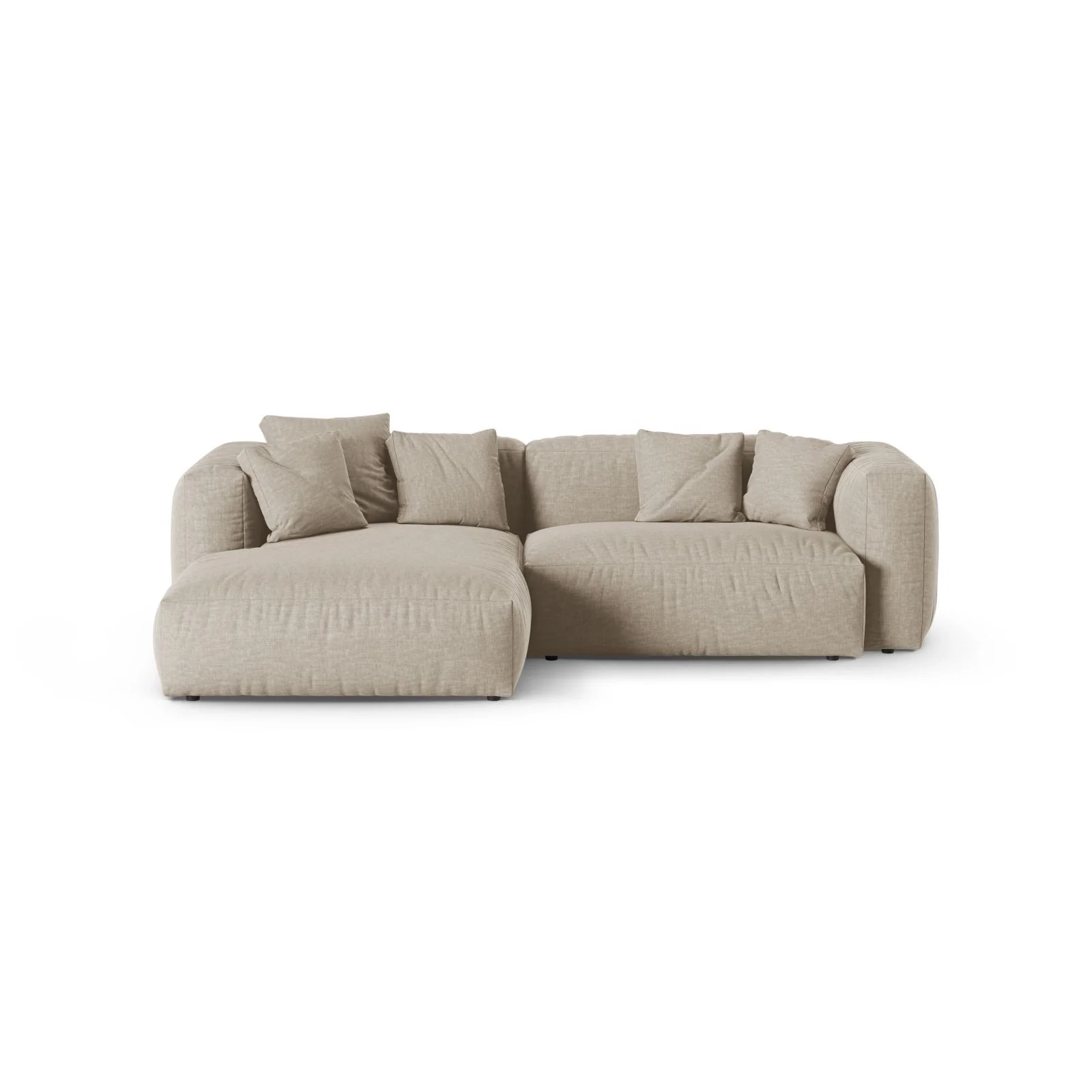 Martina modulares Ecksofa, Linke Seite, Sitztiefe 90 cm, aus Samt, Cord, Boucle oder Strukturstoff, 280x176 cm - Image 37