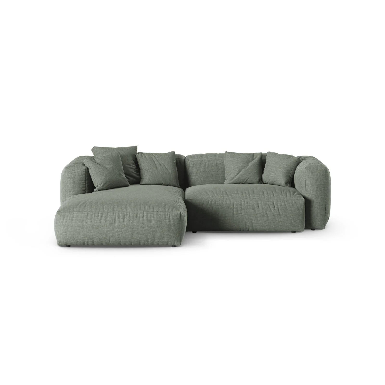 Martina modulares Ecksofa, Linke Seite, Sitztiefe 90 cm, aus Samt, Cord, Boucle oder Strukturstoff, 280x176 cm - Image 43