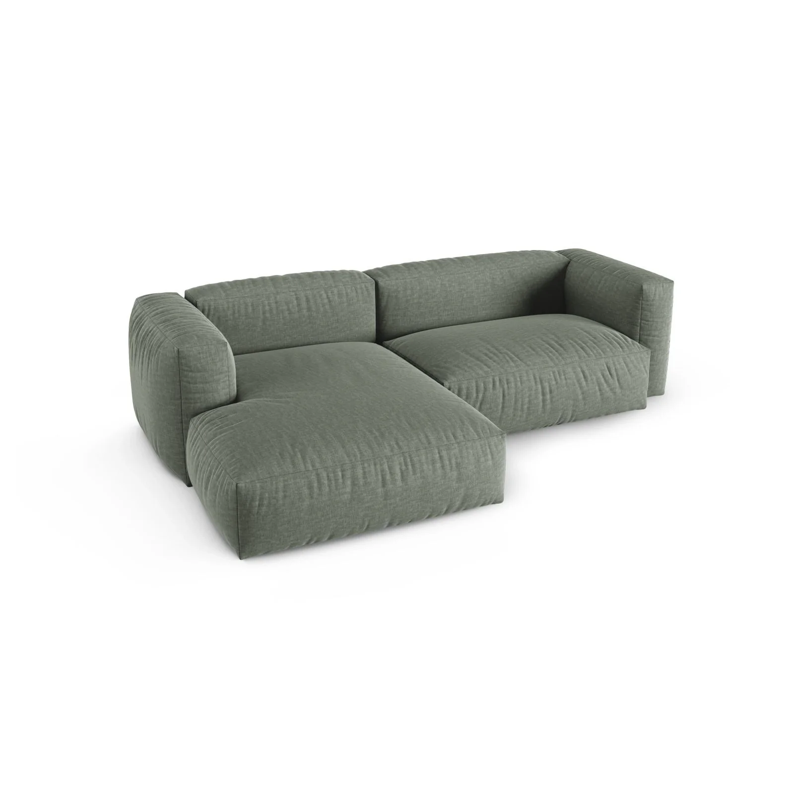 Martina modulares Ecksofa, Linke Seite, Sitztiefe 90 cm, aus Samt, Cord, Boucle oder Strukturstoff, 280x176 cm - Image 46