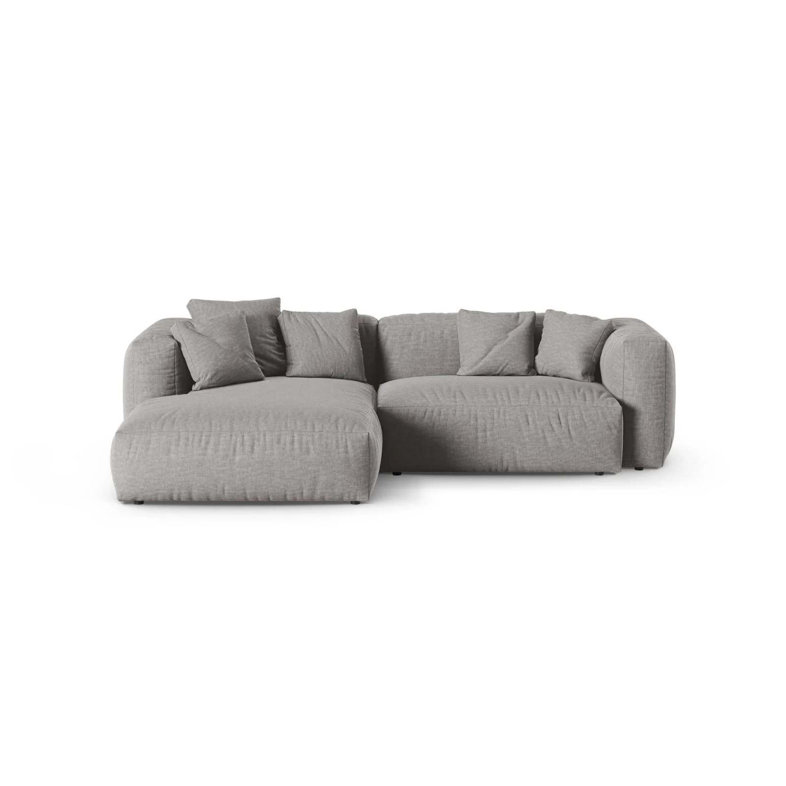 Martina modulares Ecksofa, Linke Seite, Sitztiefe 90 cm, aus Samt, Cord, Boucle oder Strukturstoff, 280x176 cm - Image 61