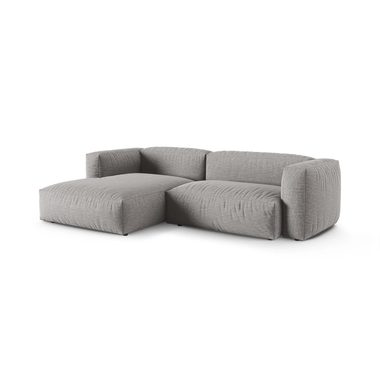 Martina modulares Ecksofa, Linke Seite, Sitztiefe 90 cm, aus Samt, Cord, Boucle oder Strukturstoff, 280x176 cm - Image 63